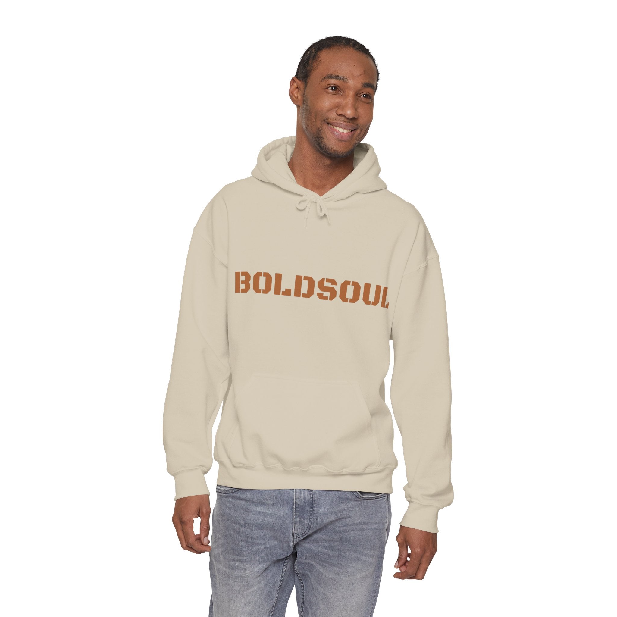 Lion Roar Hoodie — "BOLDSOUL" Graphic Pullover for Courage & Confidence