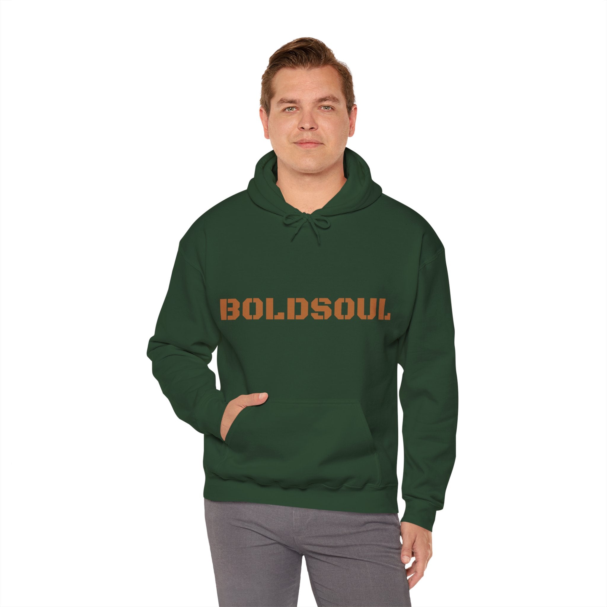 Lion Roar Hoodie — "BOLDSOUL" Graphic Pullover for Courage & Confidence
