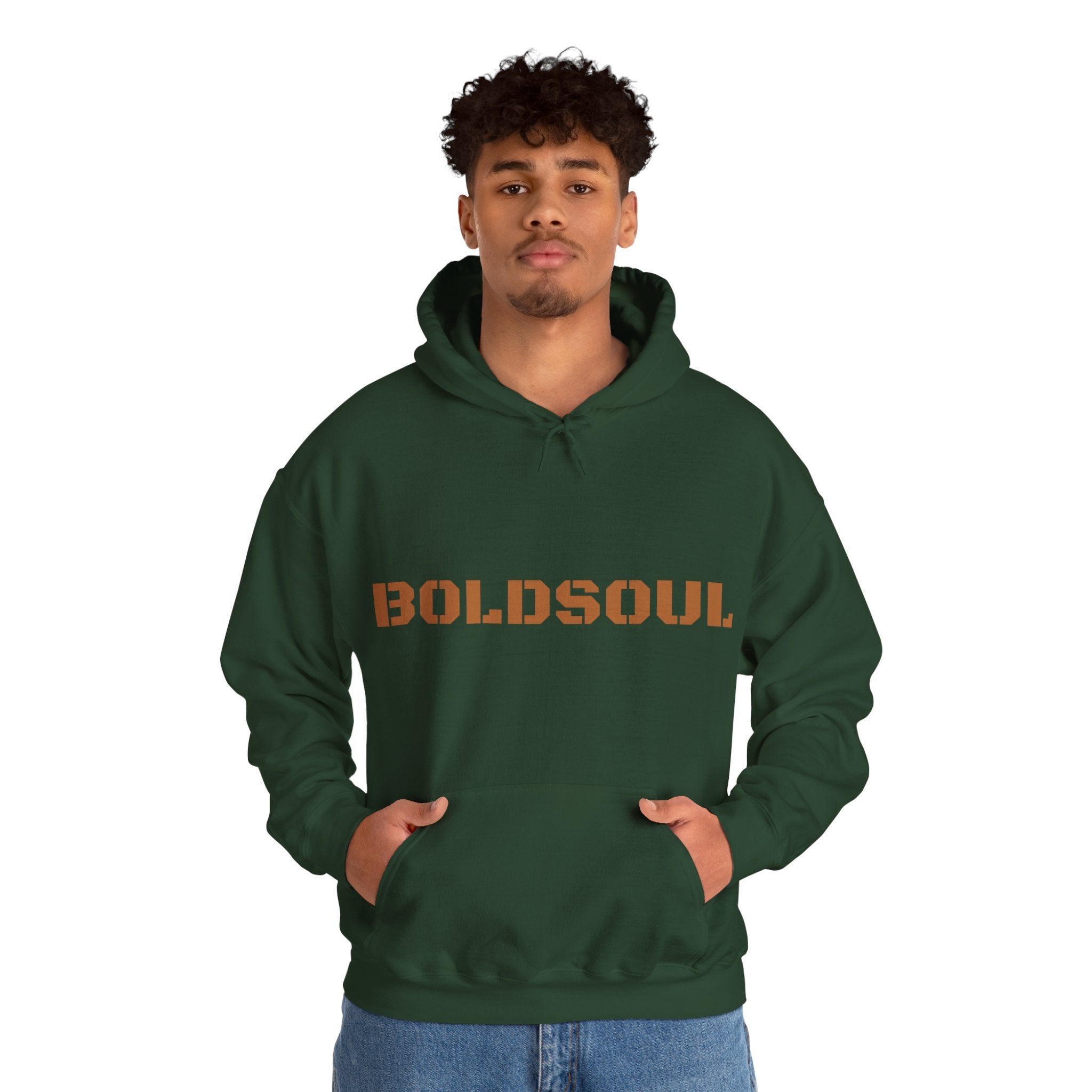 Lion Roar Hoodie — "BOLDSOUL" Graphic Pullover for Courage & Confidence