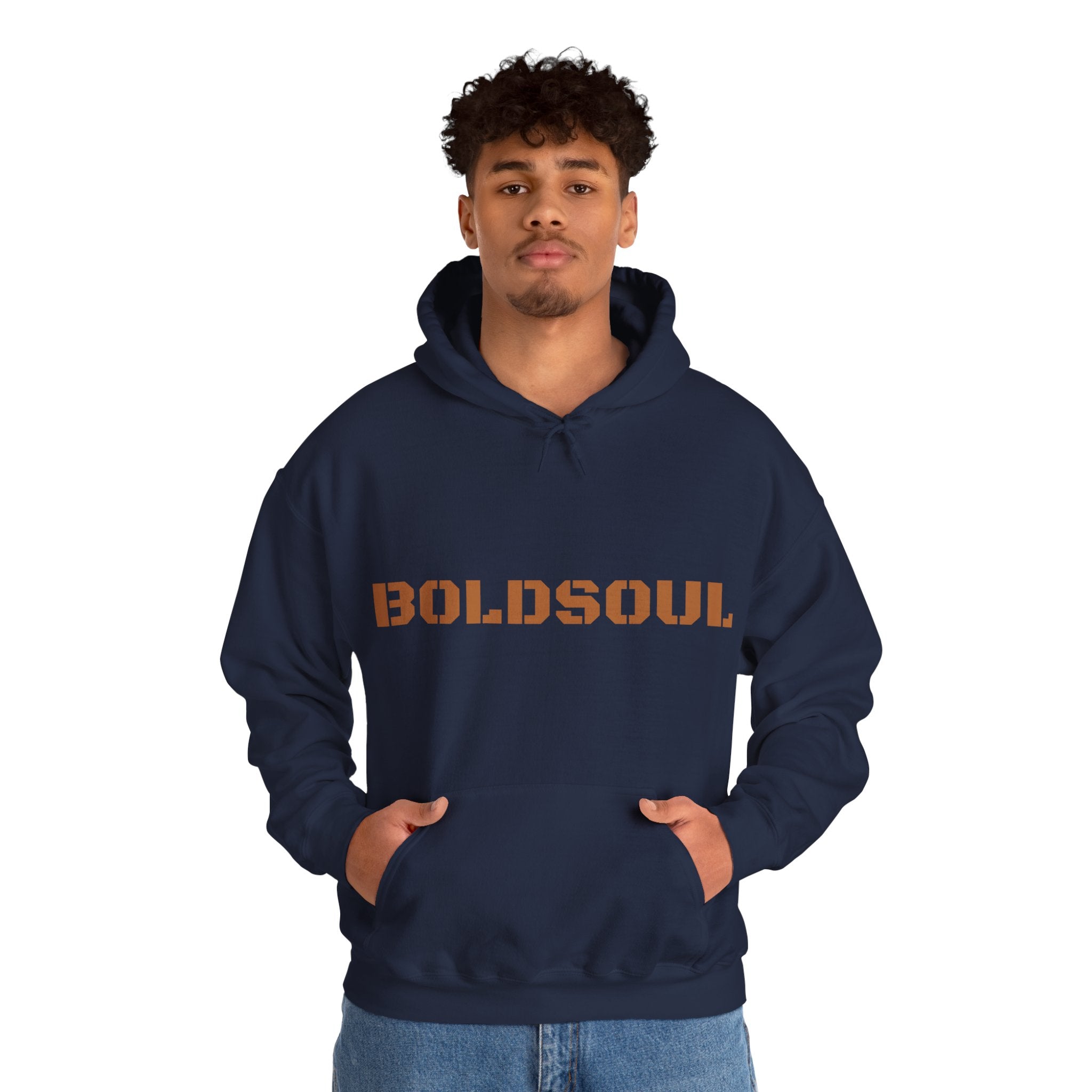 Lion Roar Hoodie — "BOLDSOUL" Graphic Pullover for Courage & Confidence