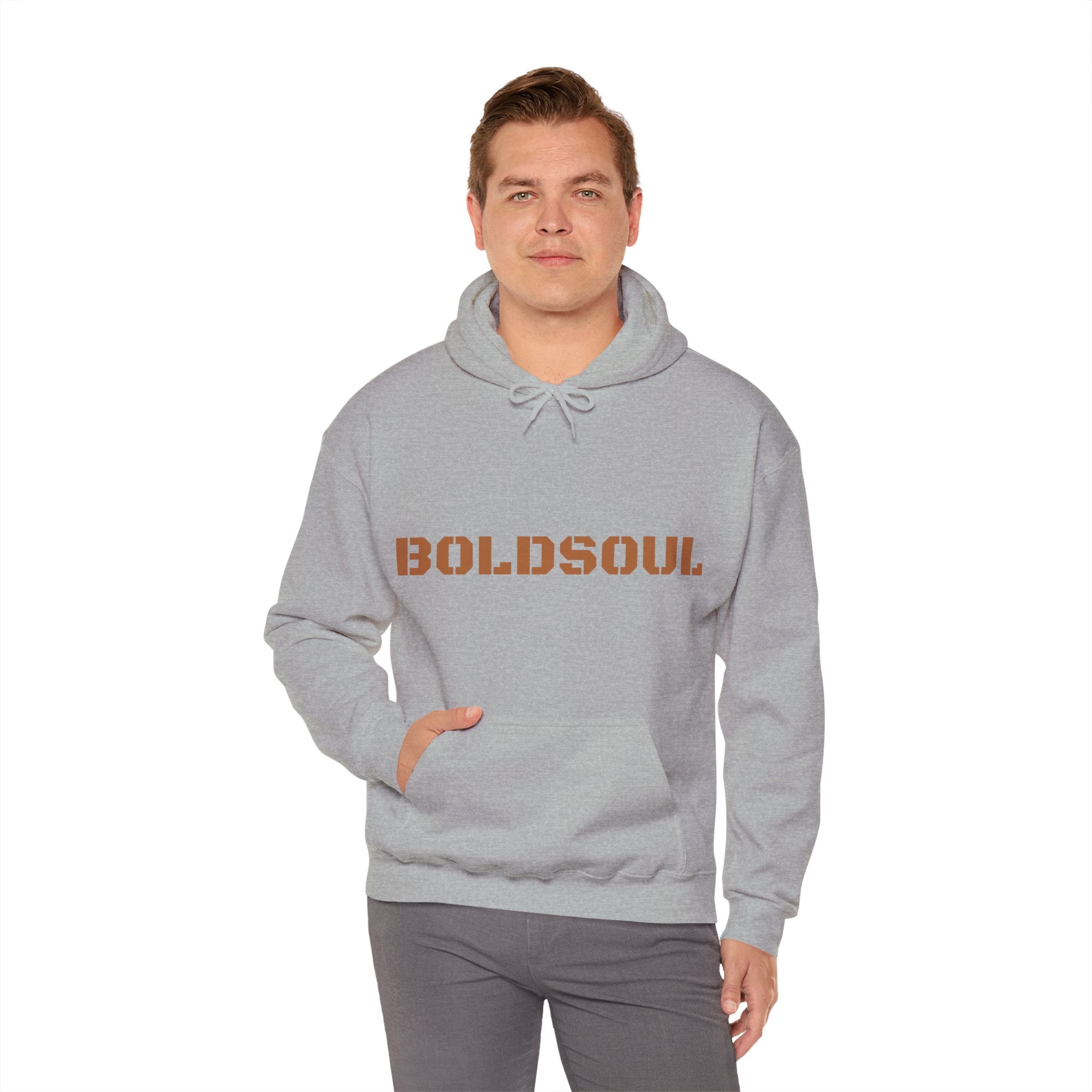 Lion Roar Hoodie — "BOLDSOUL" Graphic Pullover for Courage & Confidence