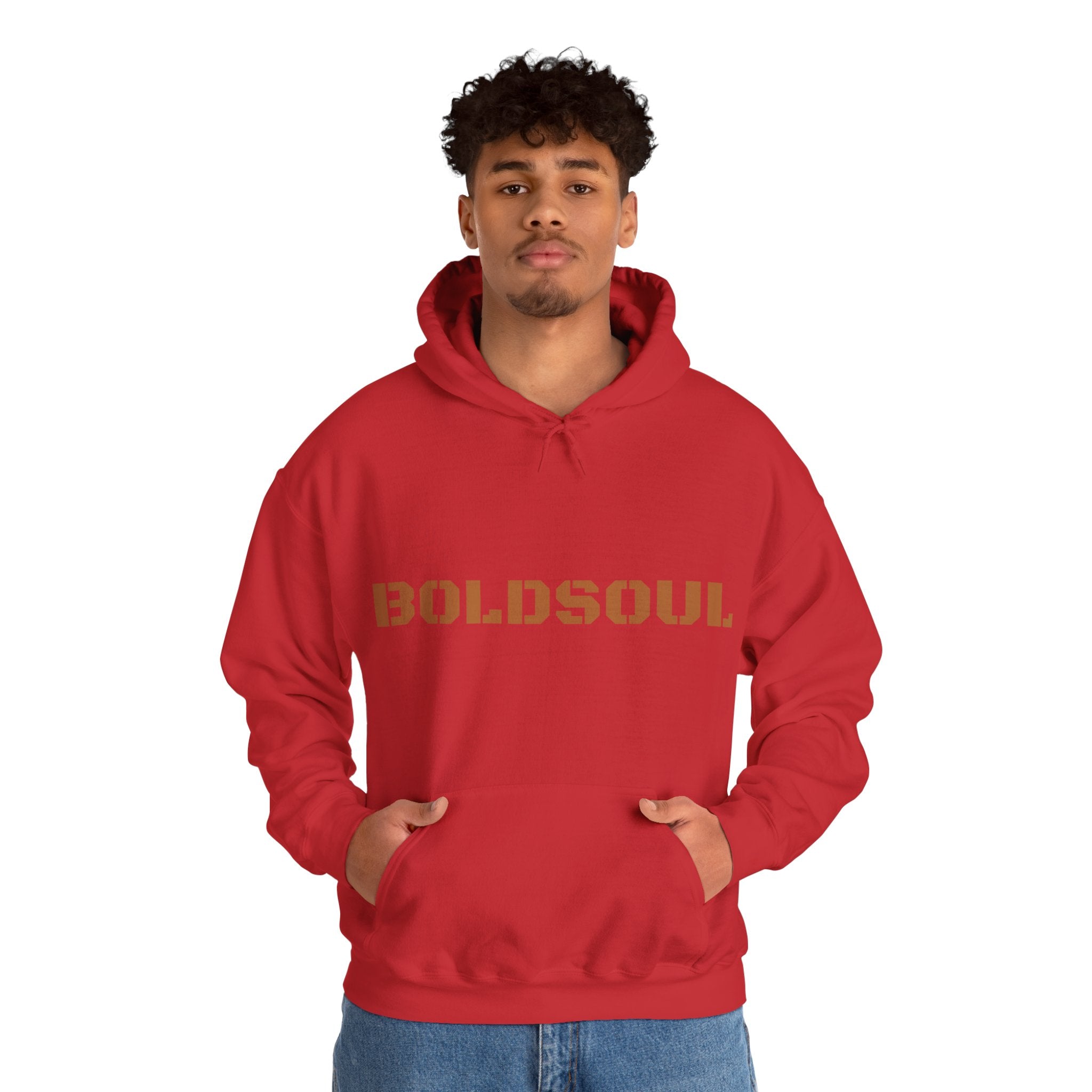 Lion Roar Hoodie — "BOLDSOUL" Graphic Pullover for Courage & Confidence