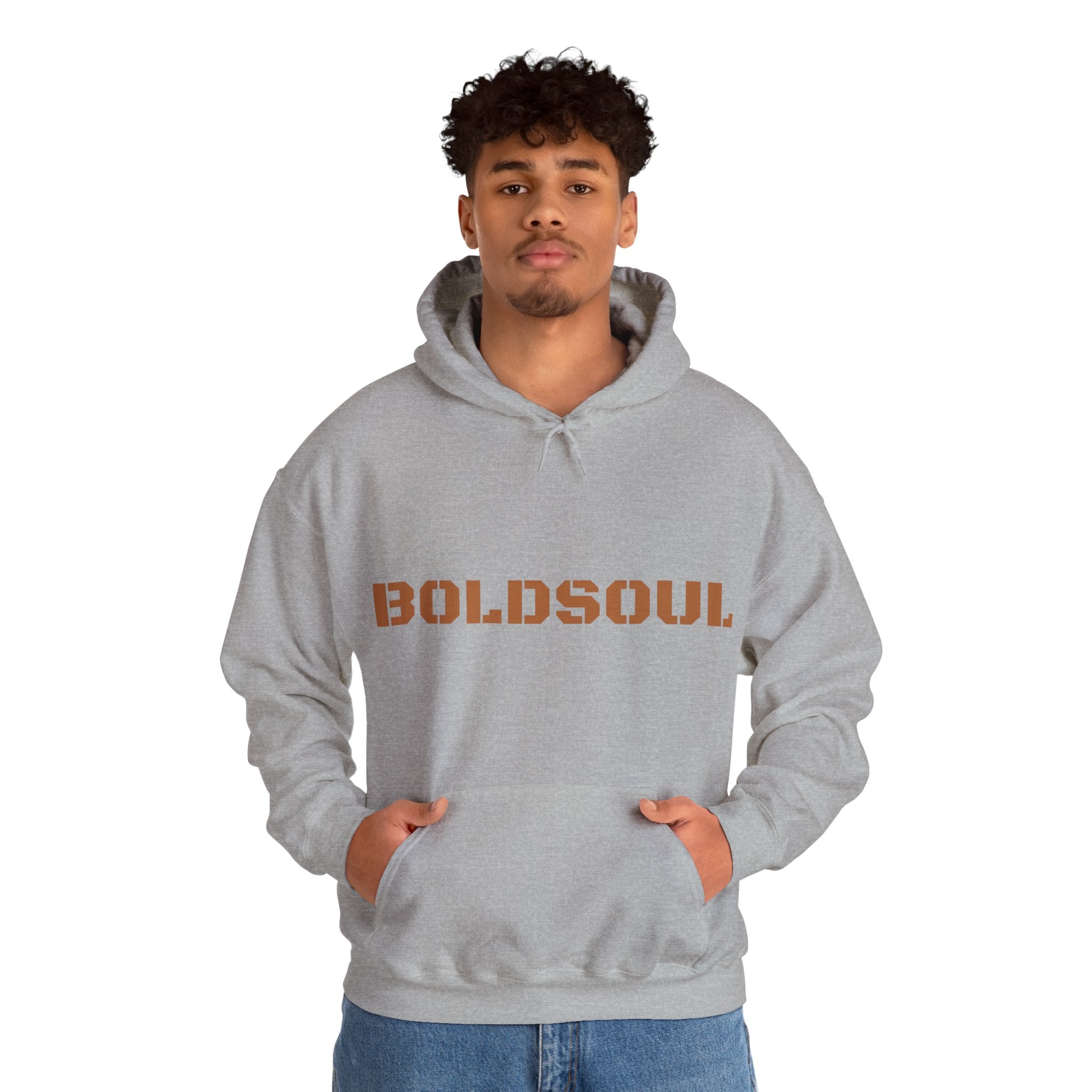 Lion Roar Hoodie — "BOLDSOUL" Graphic Pullover for Courage & Confidence