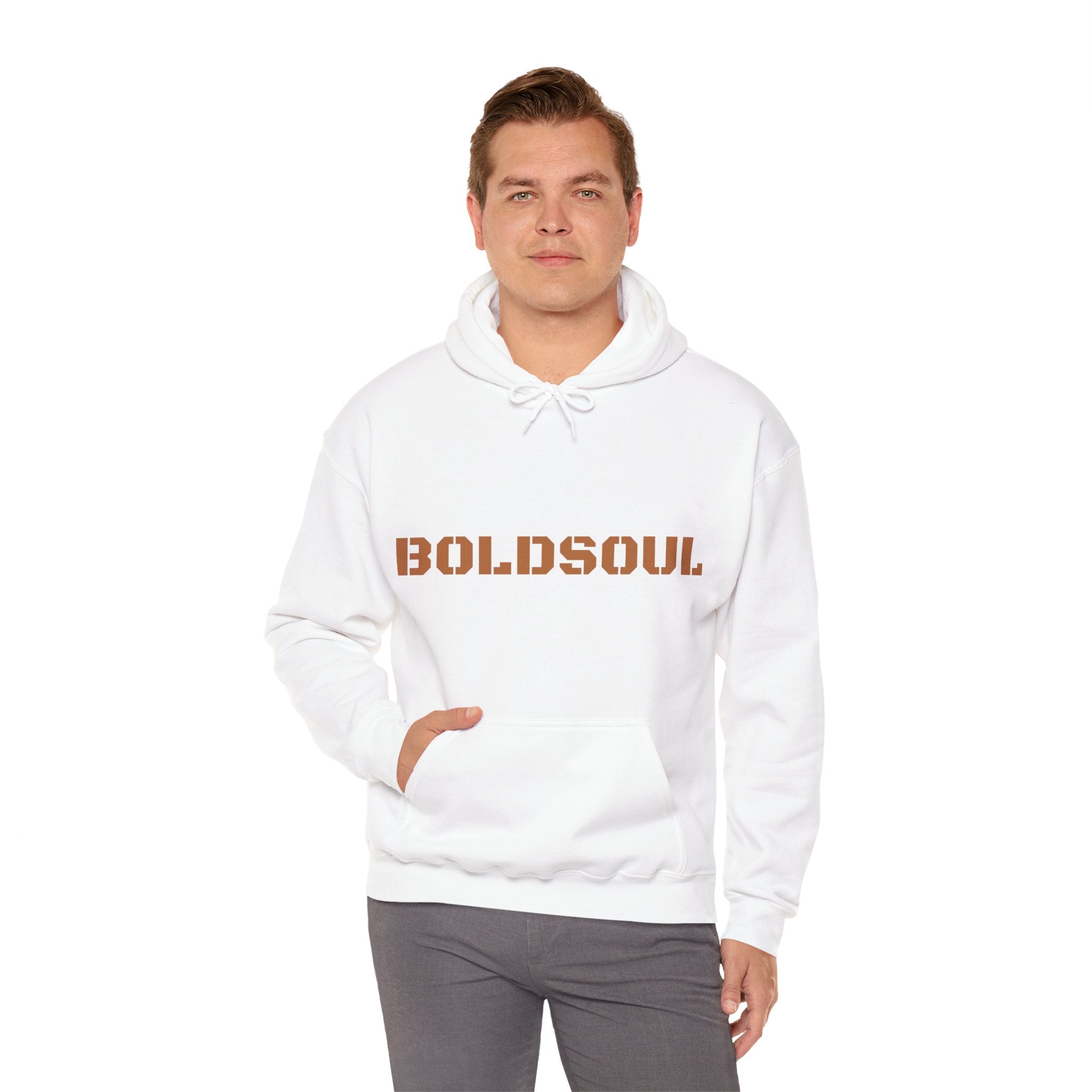 Lion Roar Hoodie — "BOLDSOUL" Graphic Pullover for Courage & Confidence