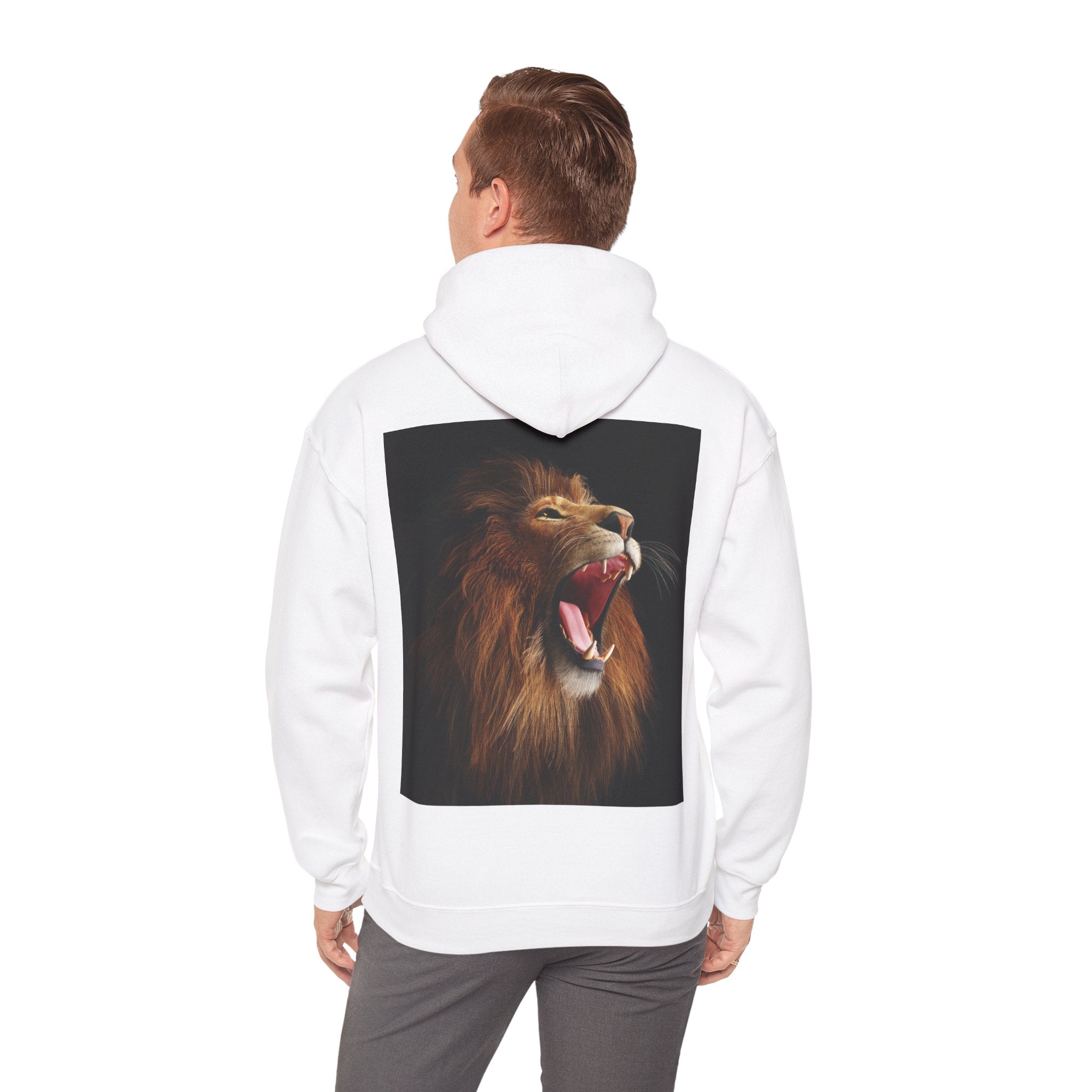 Lion Roar Hoodie — "BOLDSOUL" Graphic Pullover for Courage & Confidence
