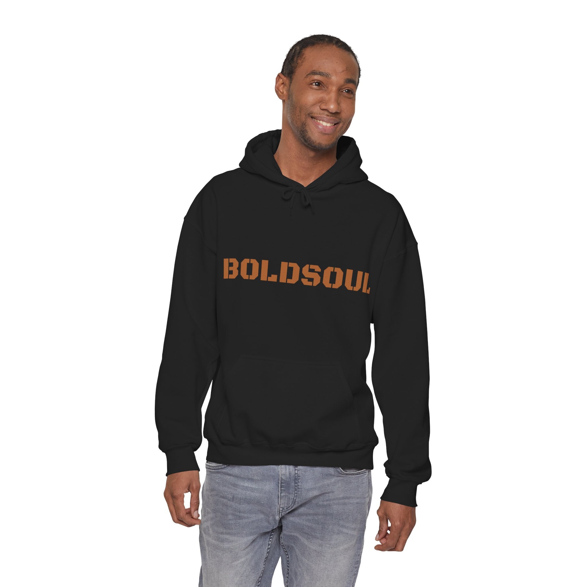 Lion Roar Hoodie — "BOLDSOUL" Graphic Pullover for Courage & Confidence