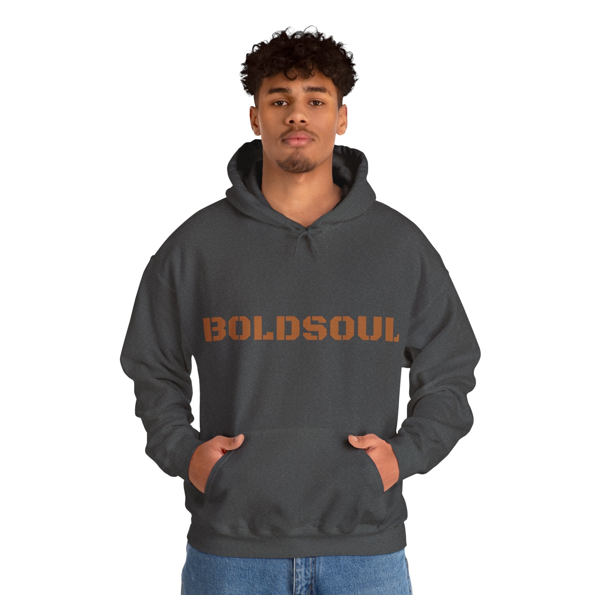 Lion Roar Hoodie — "BOLDSOUL" Graphic Pullover for Courage & Confidence