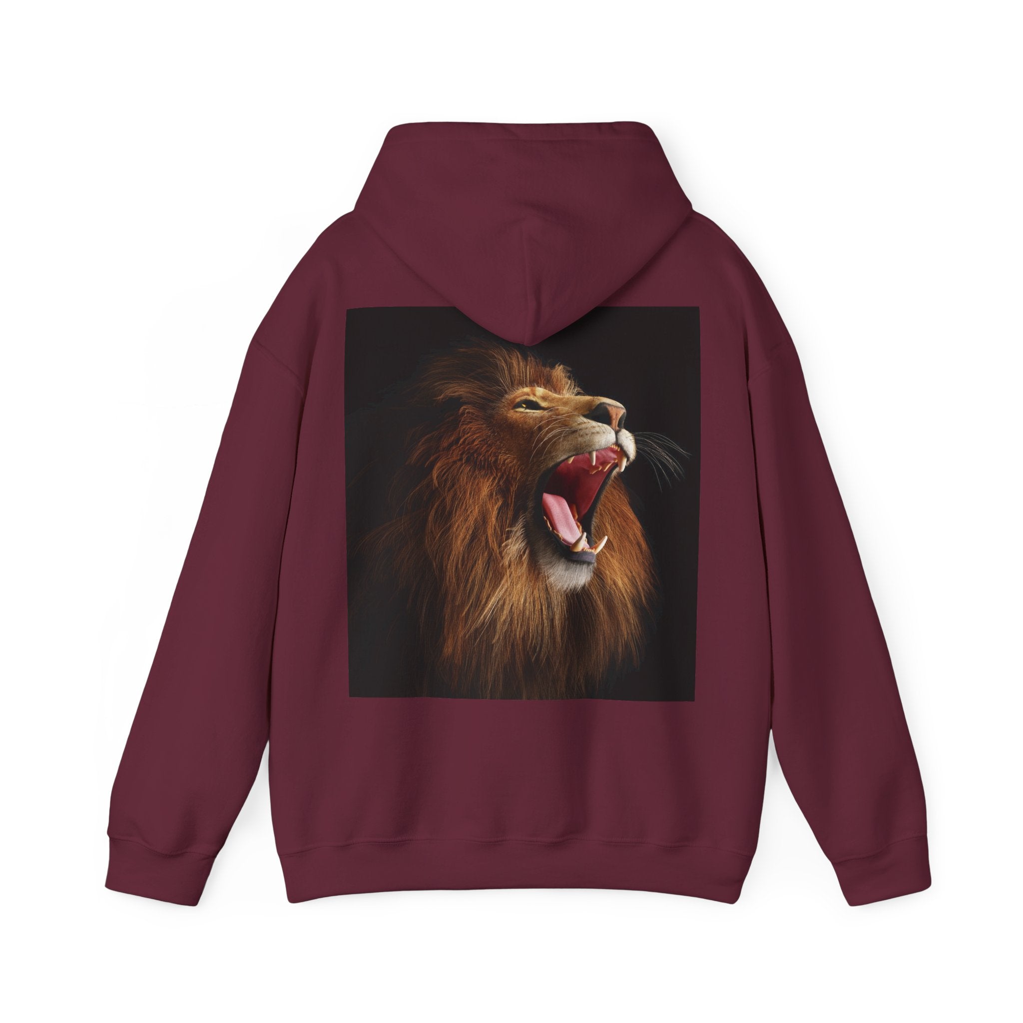 Lion Roar Hoodie — "BOLDSOUL" Graphic Pullover for Courage & Confidence