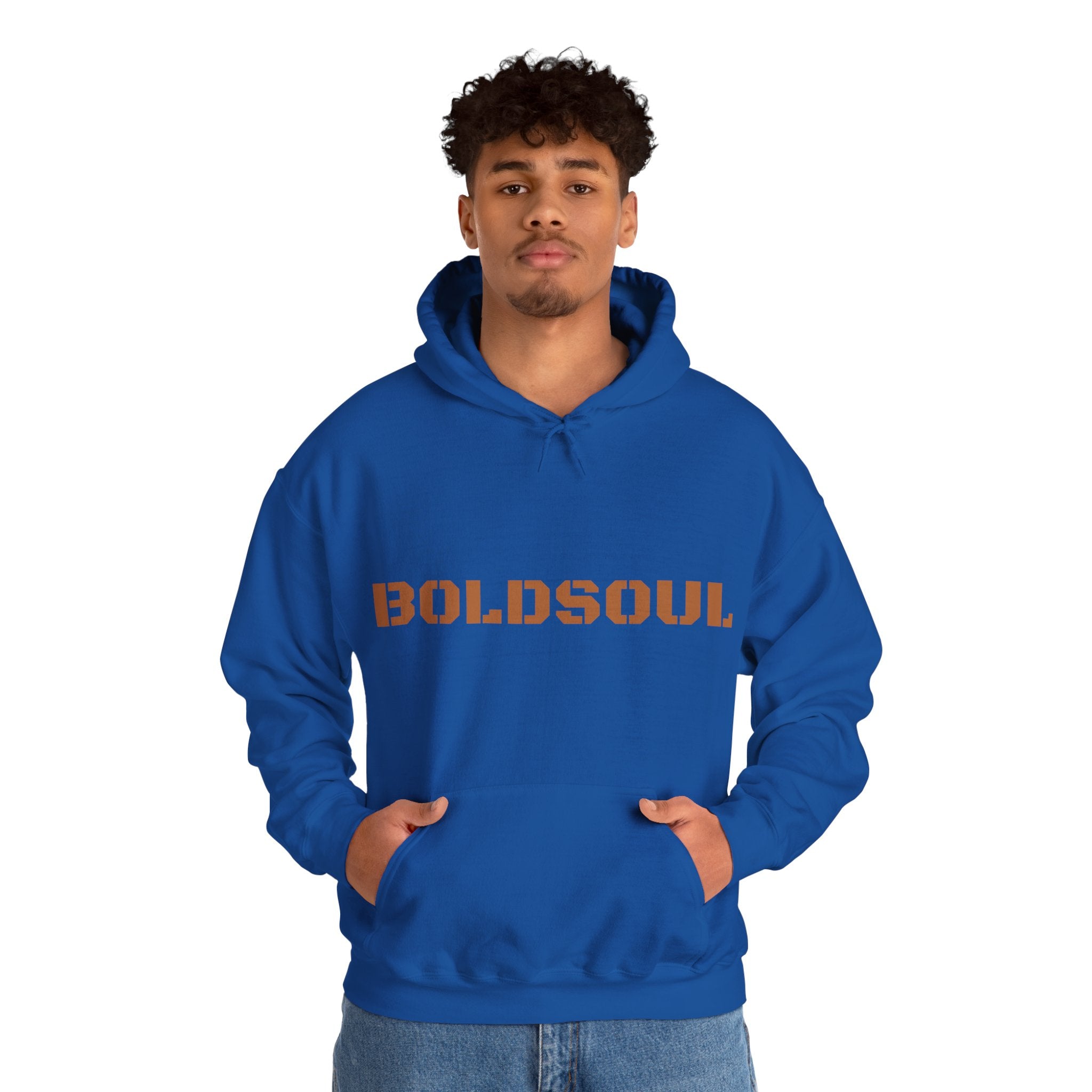 Lion Roar Hoodie — "BOLDSOUL" Graphic Pullover for Courage & Confidence