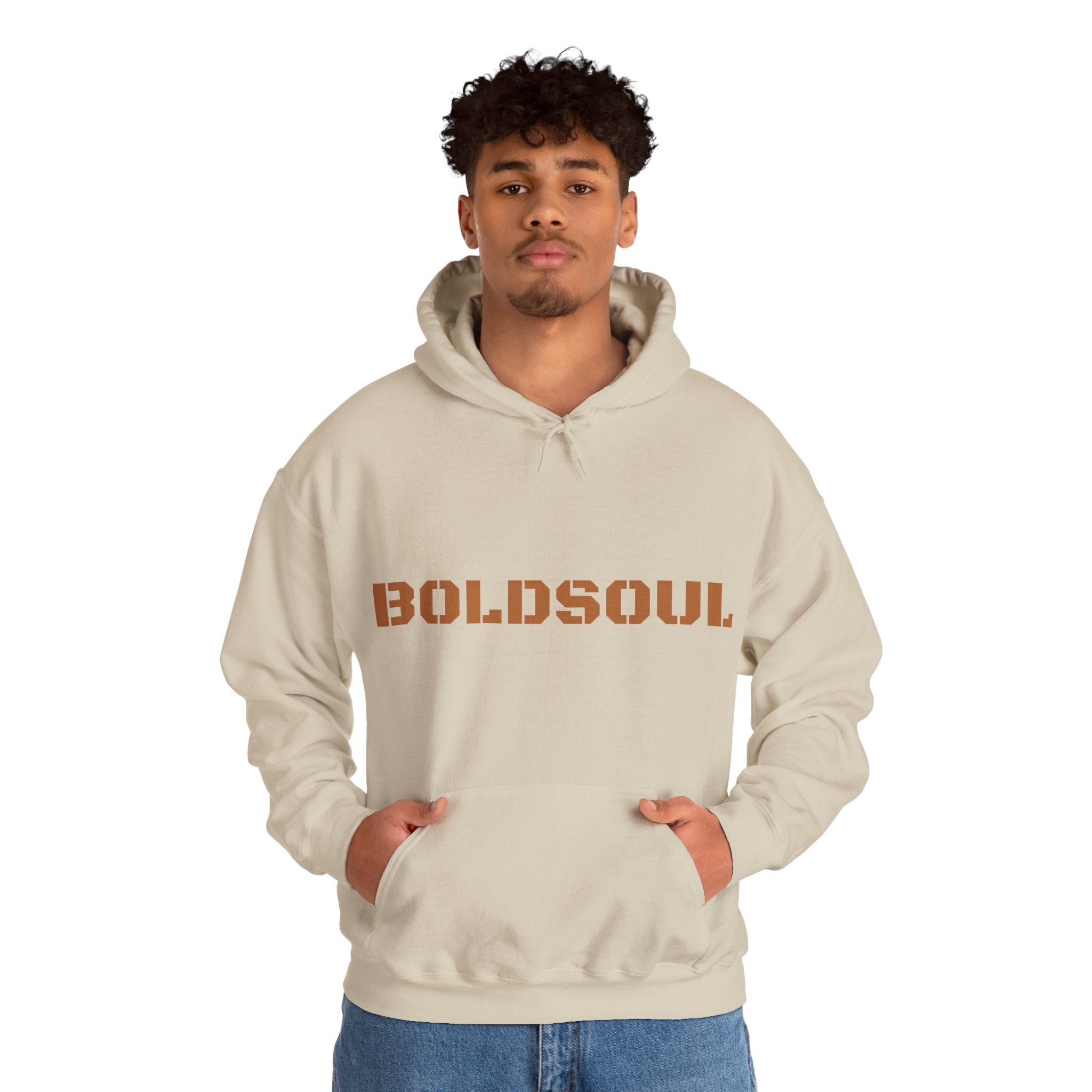 Lion Roar Hoodie — "BOLDSOUL" Graphic Pullover for Courage & Confidence