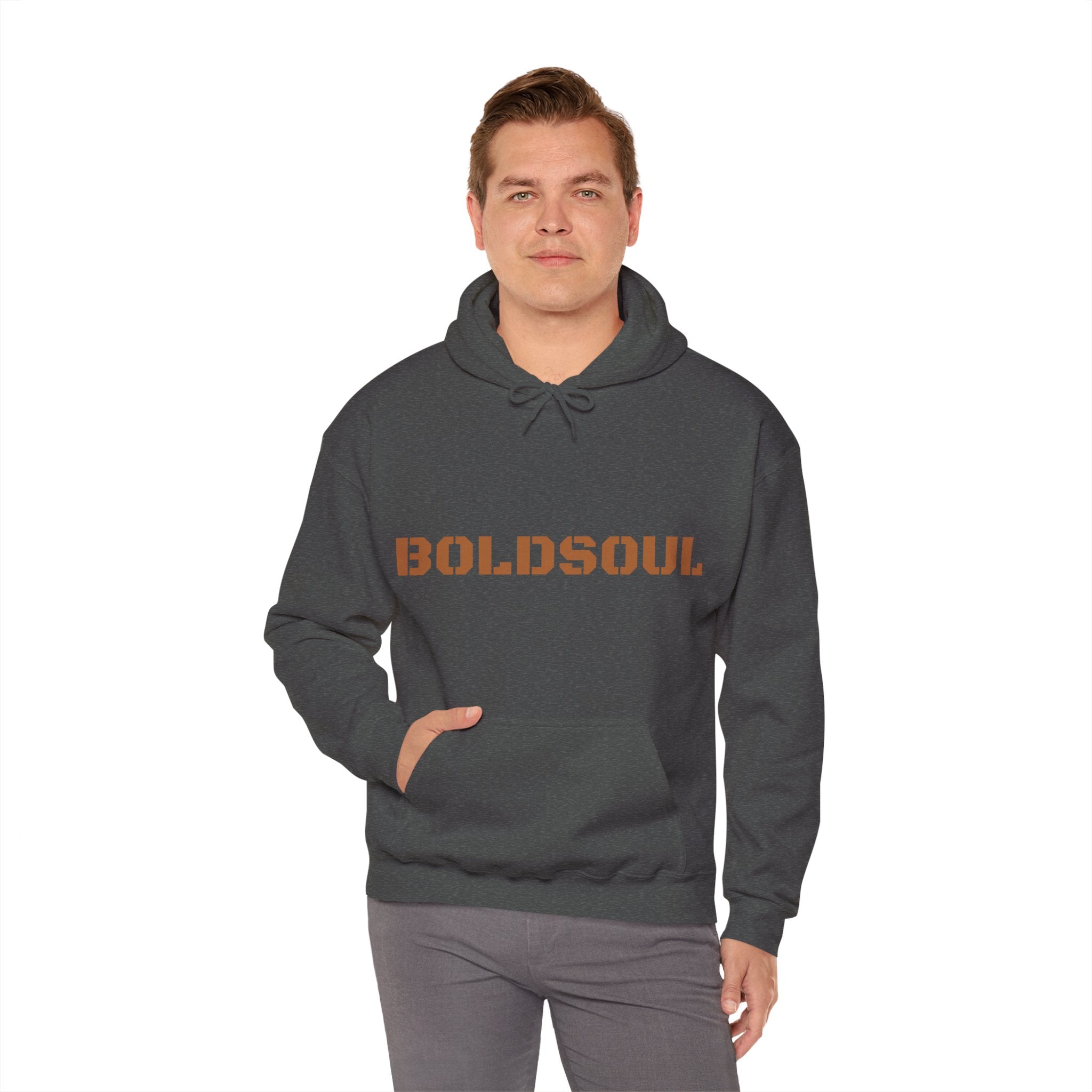Lion Roar Hoodie — "BOLDSOUL" Graphic Pullover for Courage & Confidence