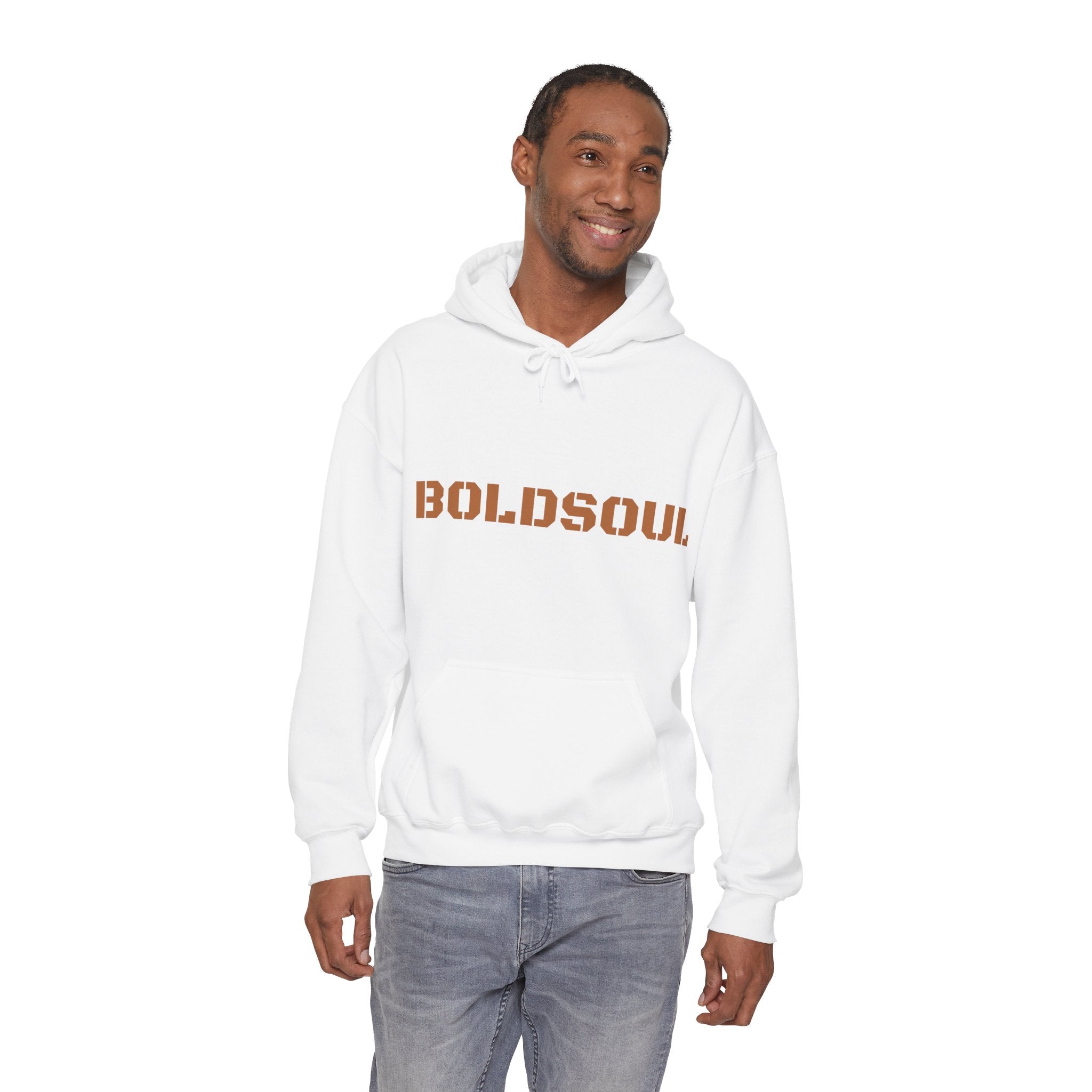 Lion Roar Hoodie — "BOLDSOUL" Graphic Pullover for Courage & Confidence