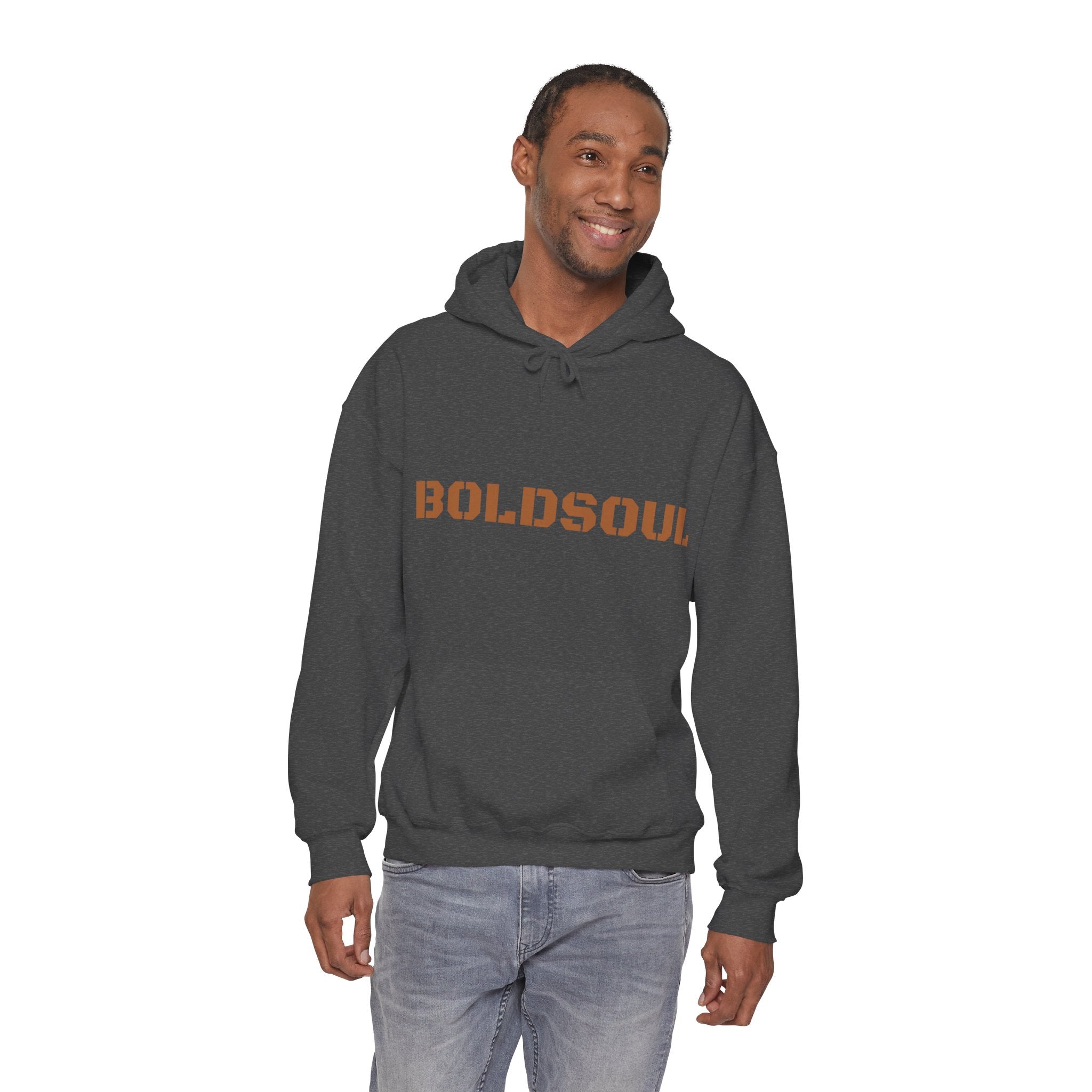 Lion Roar Hoodie — "BOLDSOUL" Graphic Pullover for Courage & Confidence