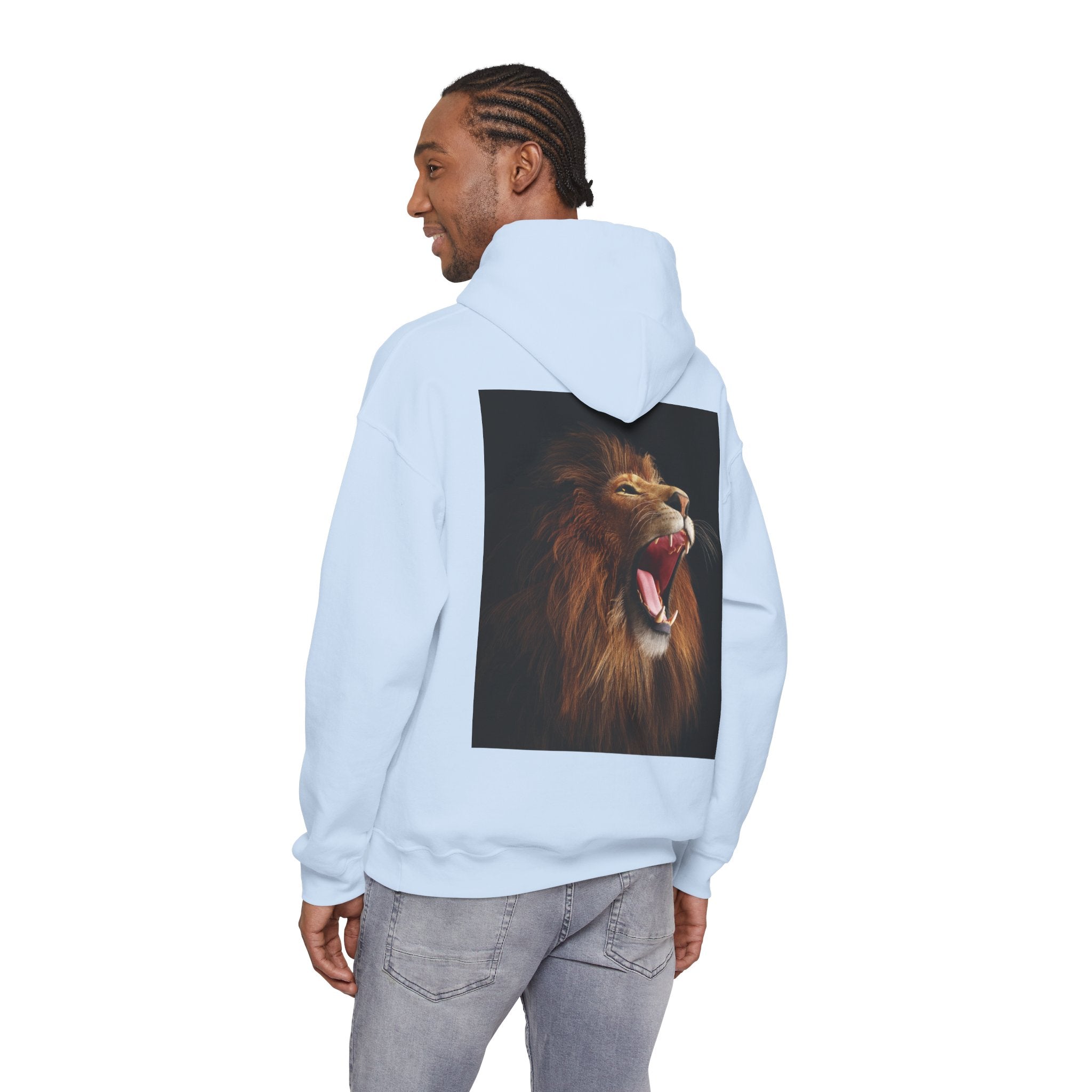 Lion Roar Hoodie — "BOLDSOUL" Graphic Pullover for Courage & Confidence