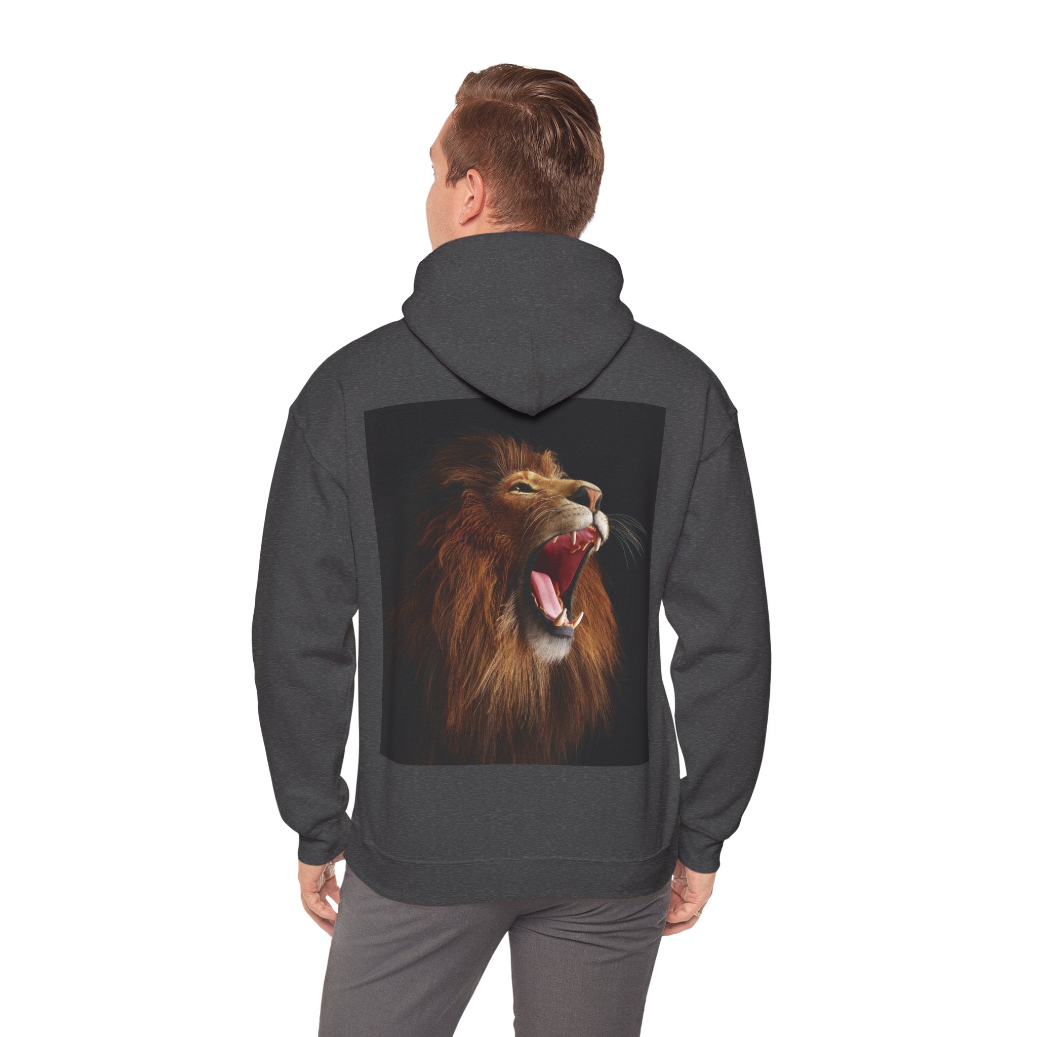 Lion Roar Hoodie — "BOLDSOUL" Graphic Pullover for Courage & Confidence