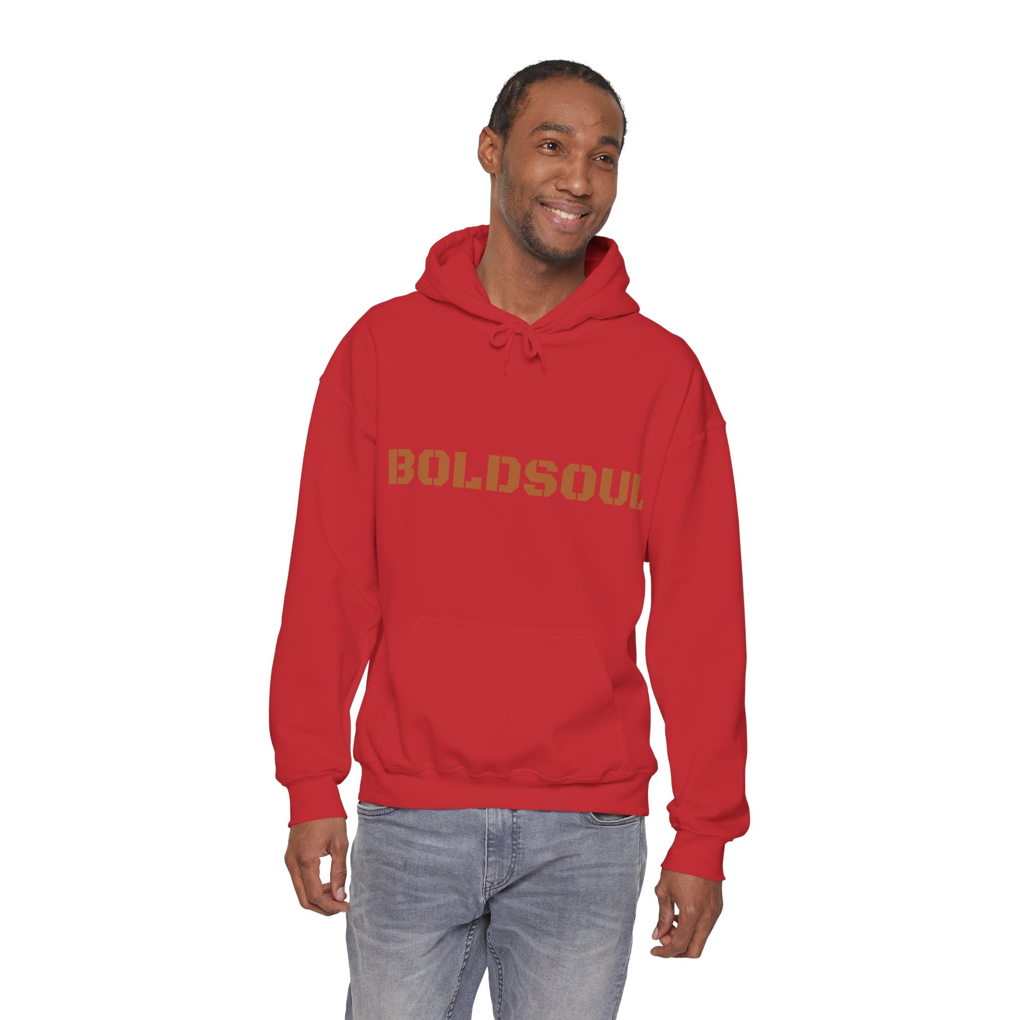 Lion Roar Hoodie — "BOLDSOUL" Graphic Pullover for Courage & Confidence