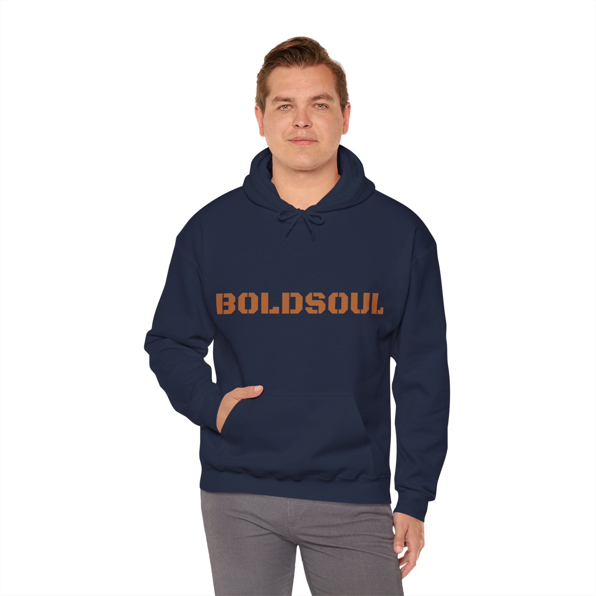 Lion Roar Hoodie — "BOLDSOUL" Graphic Pullover for Courage & Confidence