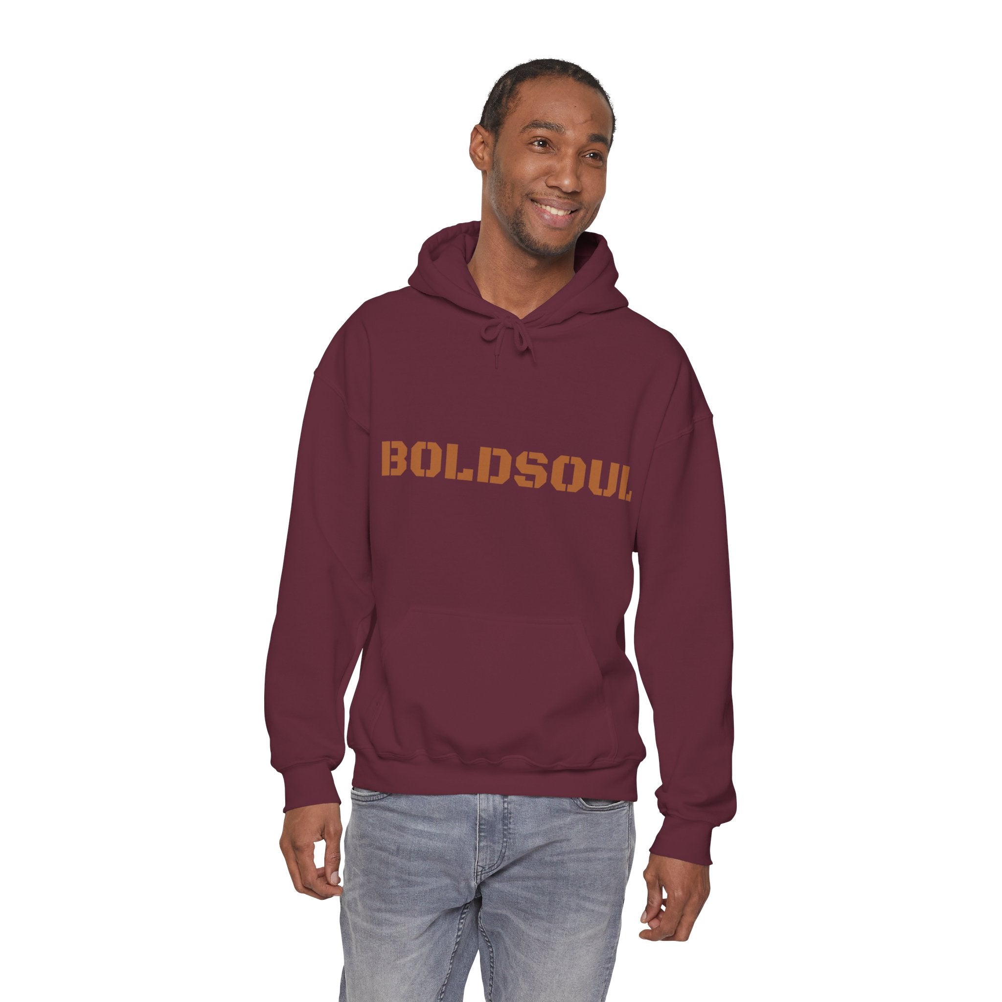 Lion Roar Hoodie — "BOLDSOUL" Graphic Pullover for Courage & Confidence