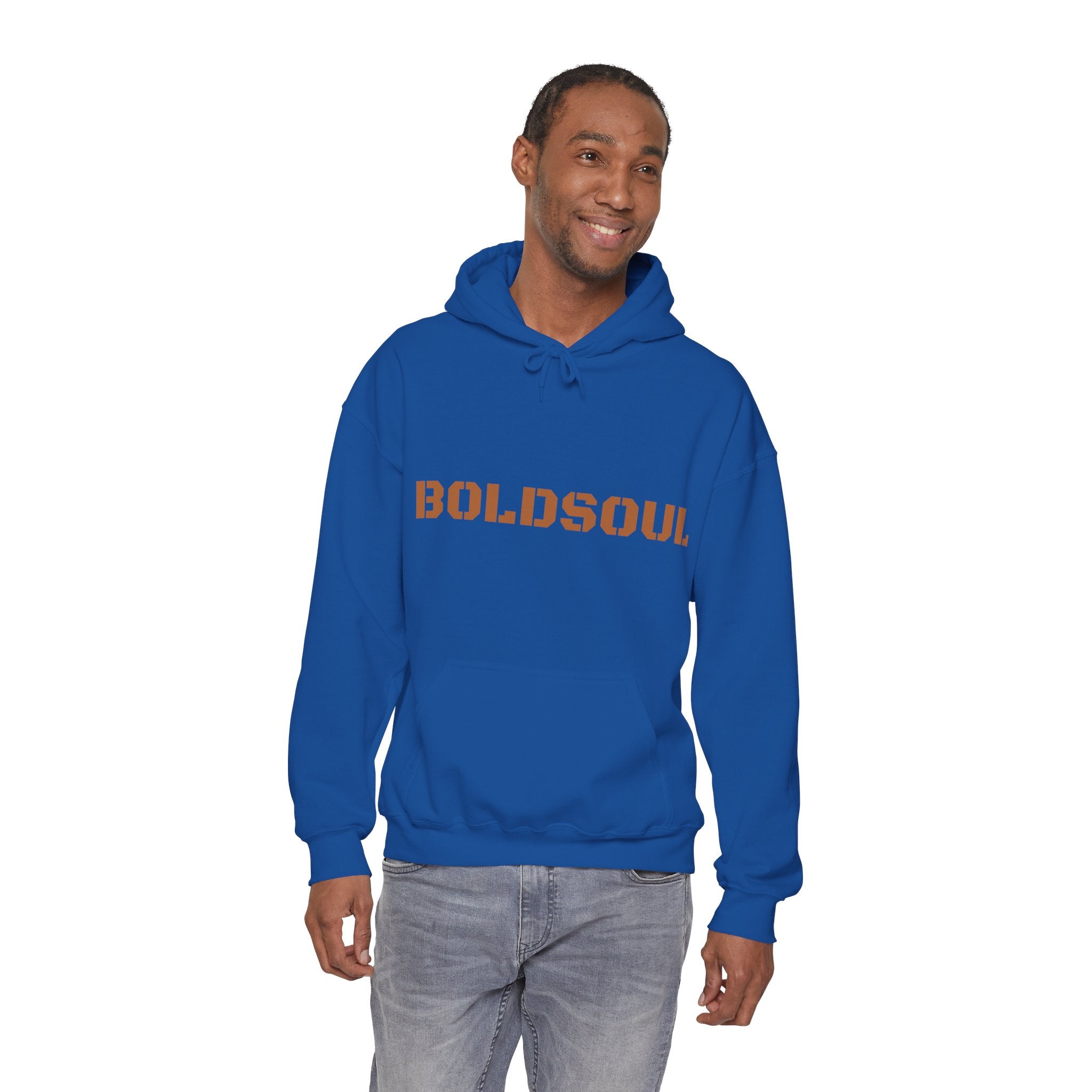 Lion Roar Hoodie — "BOLDSOUL" Graphic Pullover for Courage & Confidence
