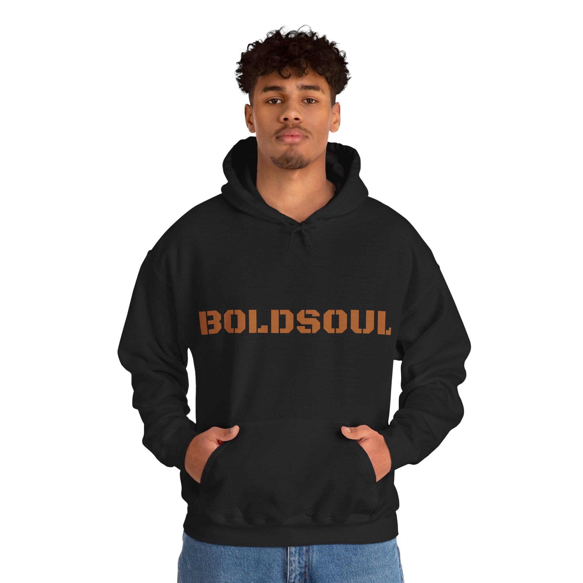 Lion Roar Hoodie — "BOLDSOUL" Graphic Pullover for Courage & Confidence