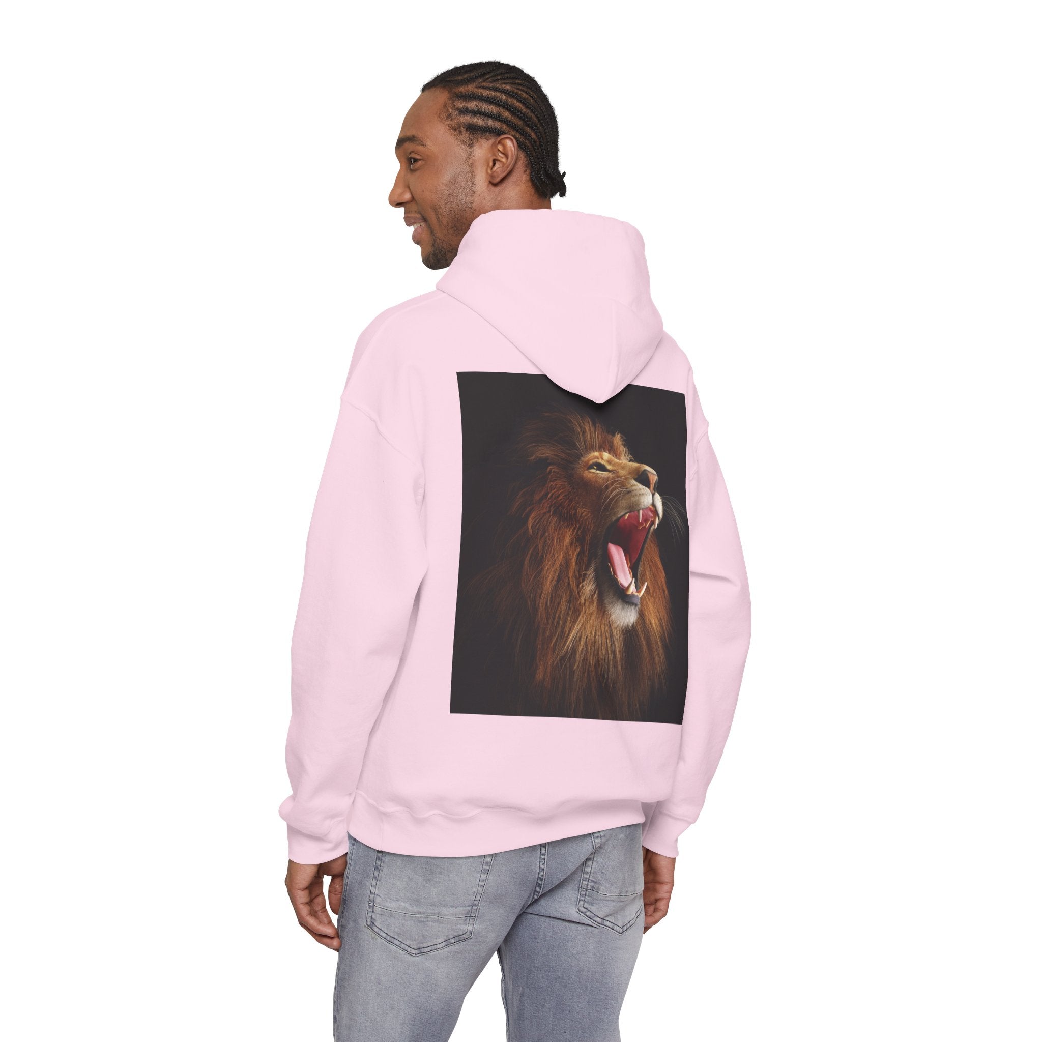 Lion Roar Hoodie — "BOLDSOUL" Graphic Pullover for Courage & Confidence