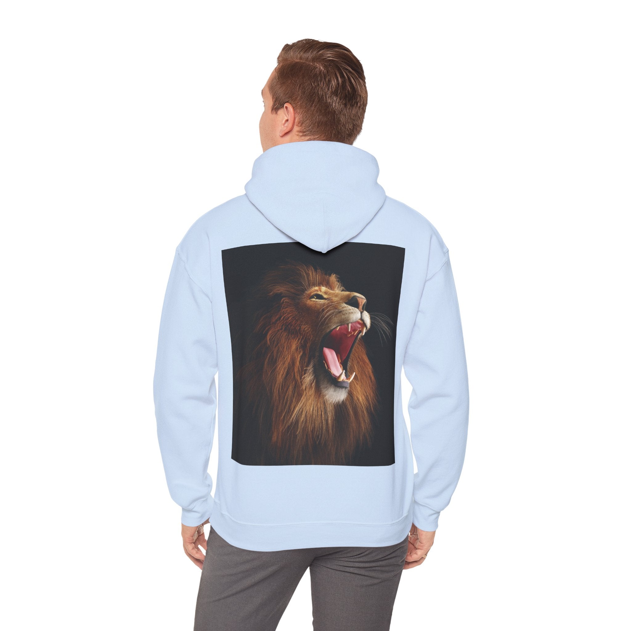 Lion Roar Hoodie — "BOLDSOUL" Graphic Pullover for Courage & Confidence