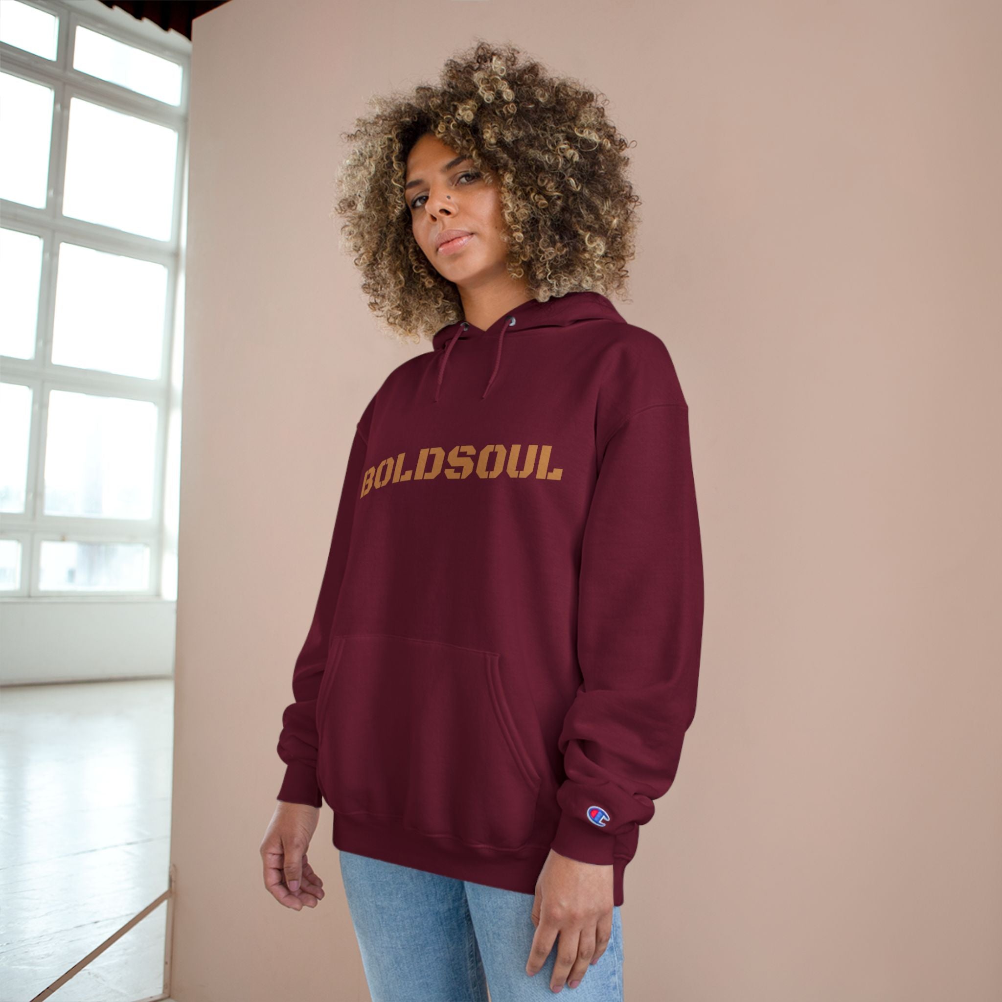 BoldSoul Hoodie — Minimalist Stencil Logo Pullover