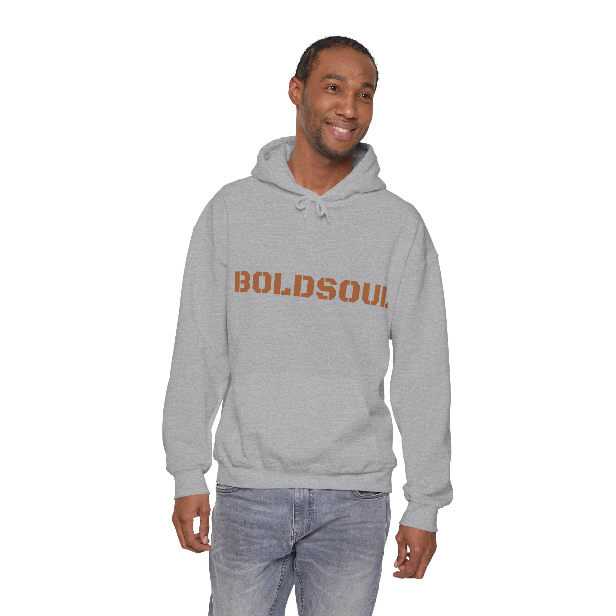 Lion Roar Hoodie — "BOLDSOUL" Graphic Pullover for Courage & Confidence
