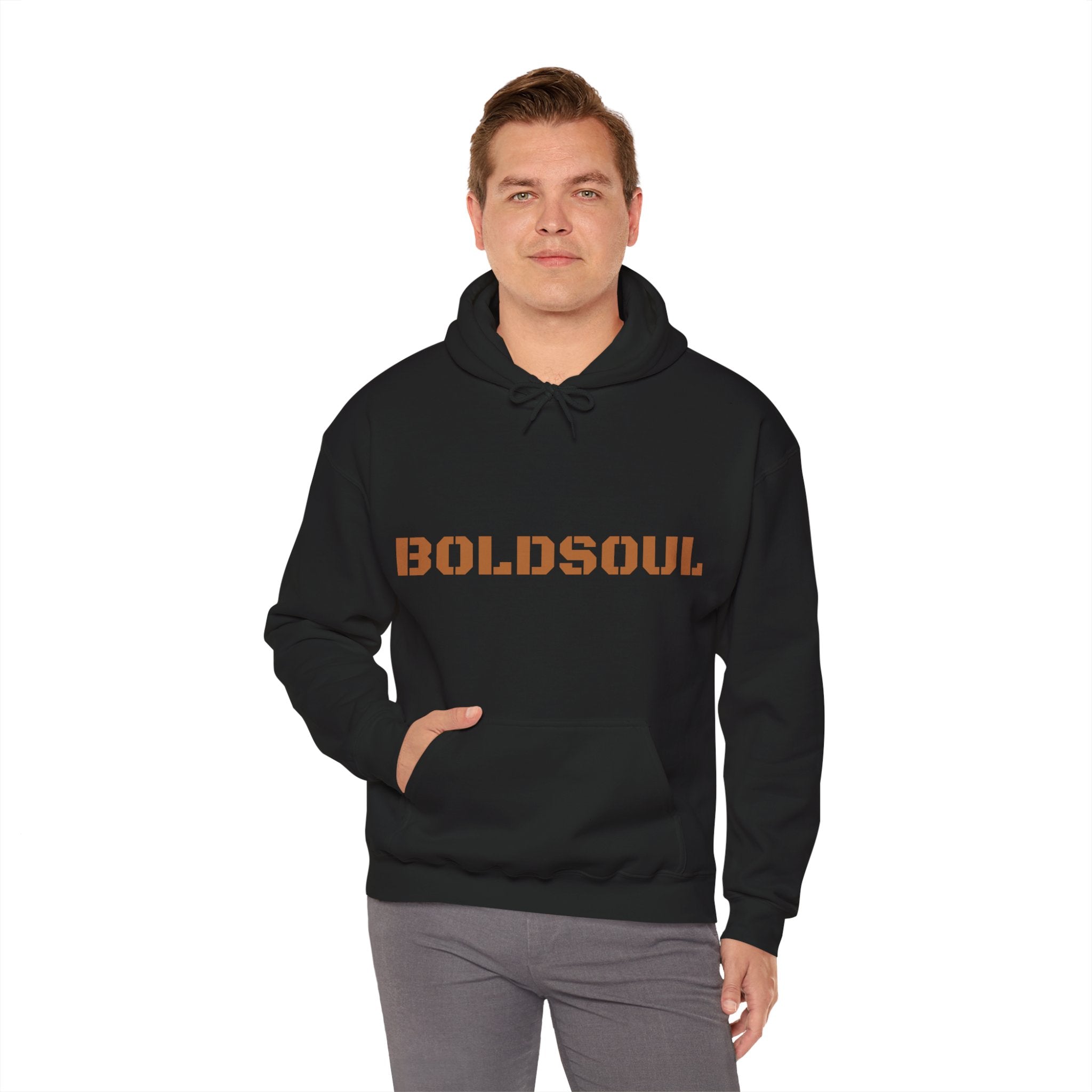 Lion Roar Hoodie — "BOLDSOUL" Graphic Pullover for Courage & Confidence