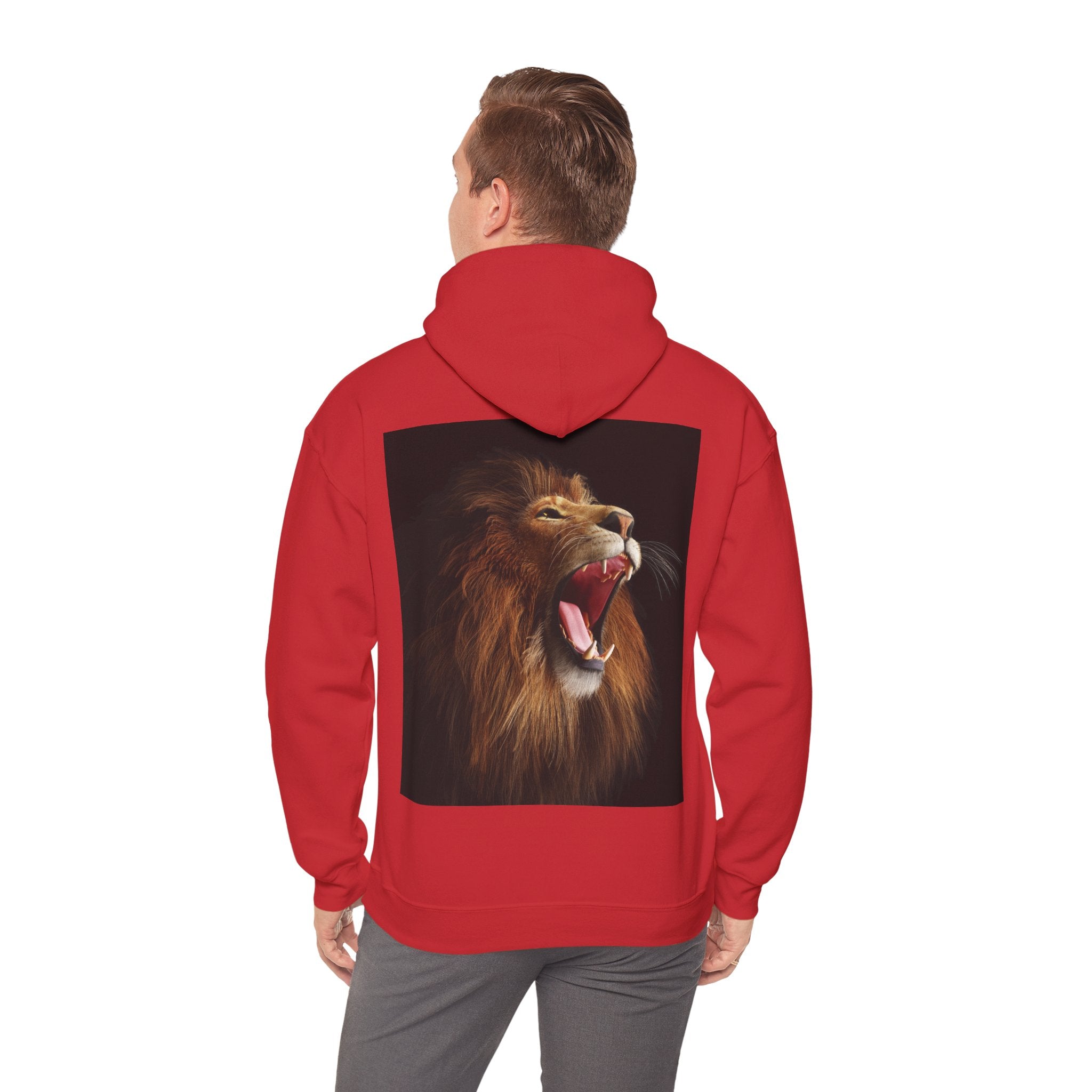 Lion Roar Hoodie — "BOLDSOUL" Graphic Pullover for Courage & Confidence