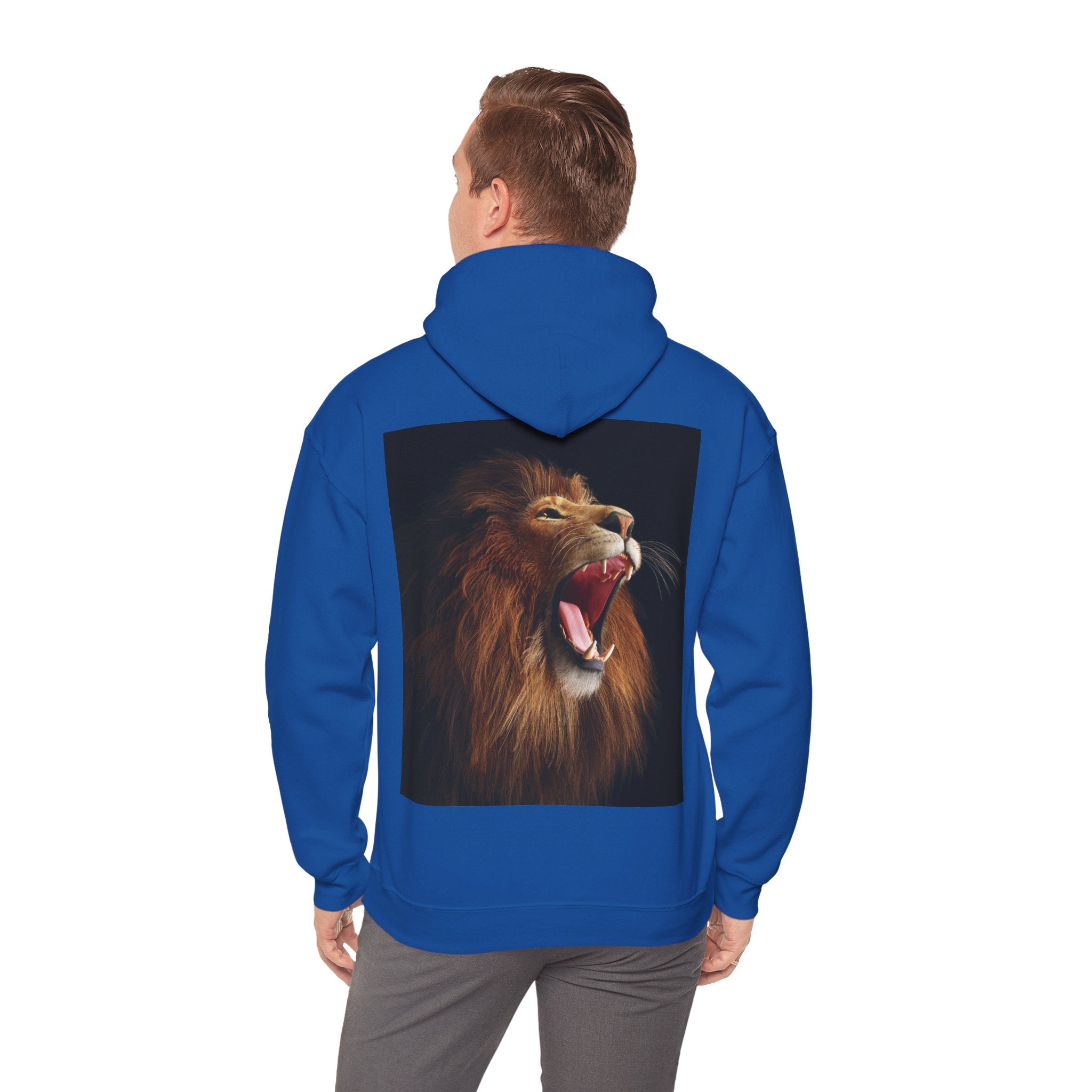 Lion Roar Hoodie — "BOLDSOUL" Graphic Pullover for Courage & Confidence