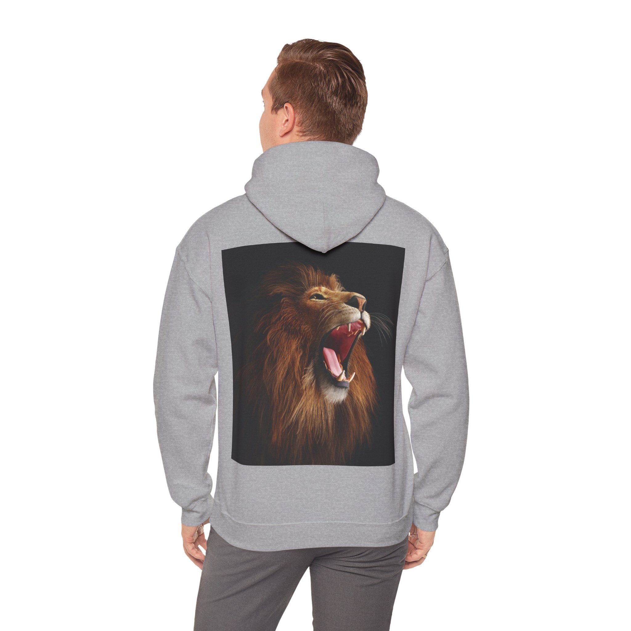 Lion Roar Hoodie — "BOLDSOUL" Graphic Pullover for Courage & Confidence