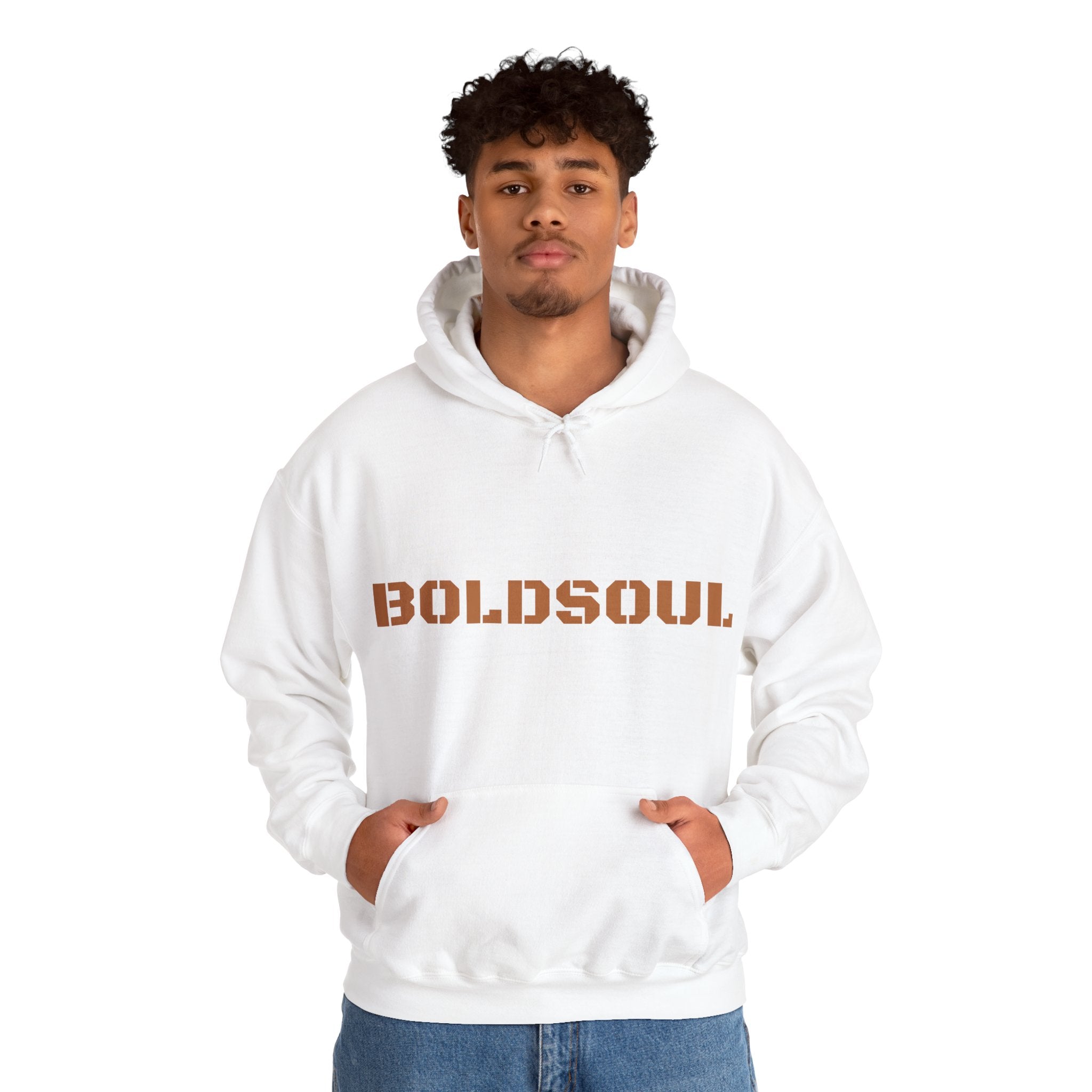 Lion Roar Hoodie — "BOLDSOUL" Graphic Pullover for Courage & Confidence