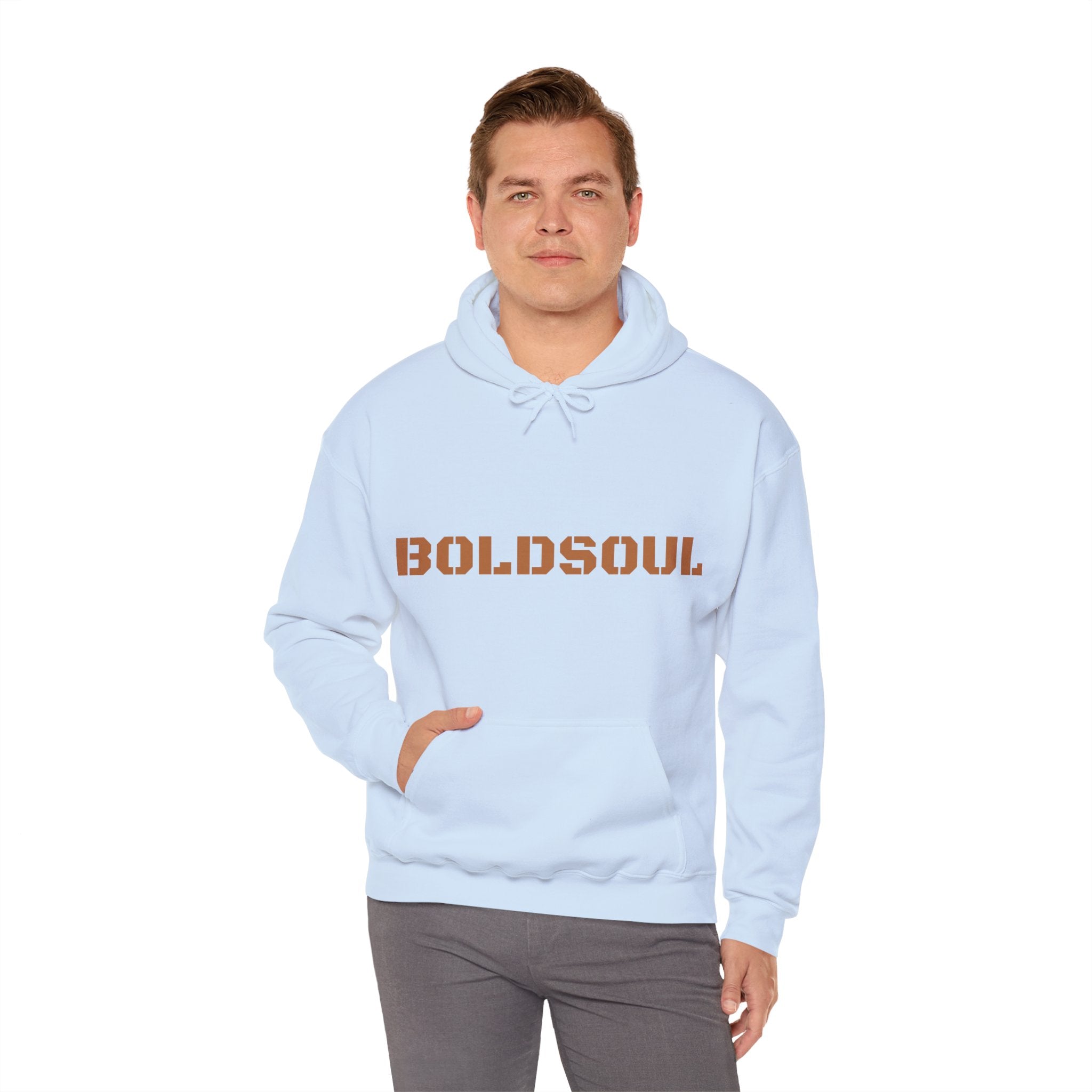 Lion Roar Hoodie — "BOLDSOUL" Graphic Pullover for Courage & Confidence