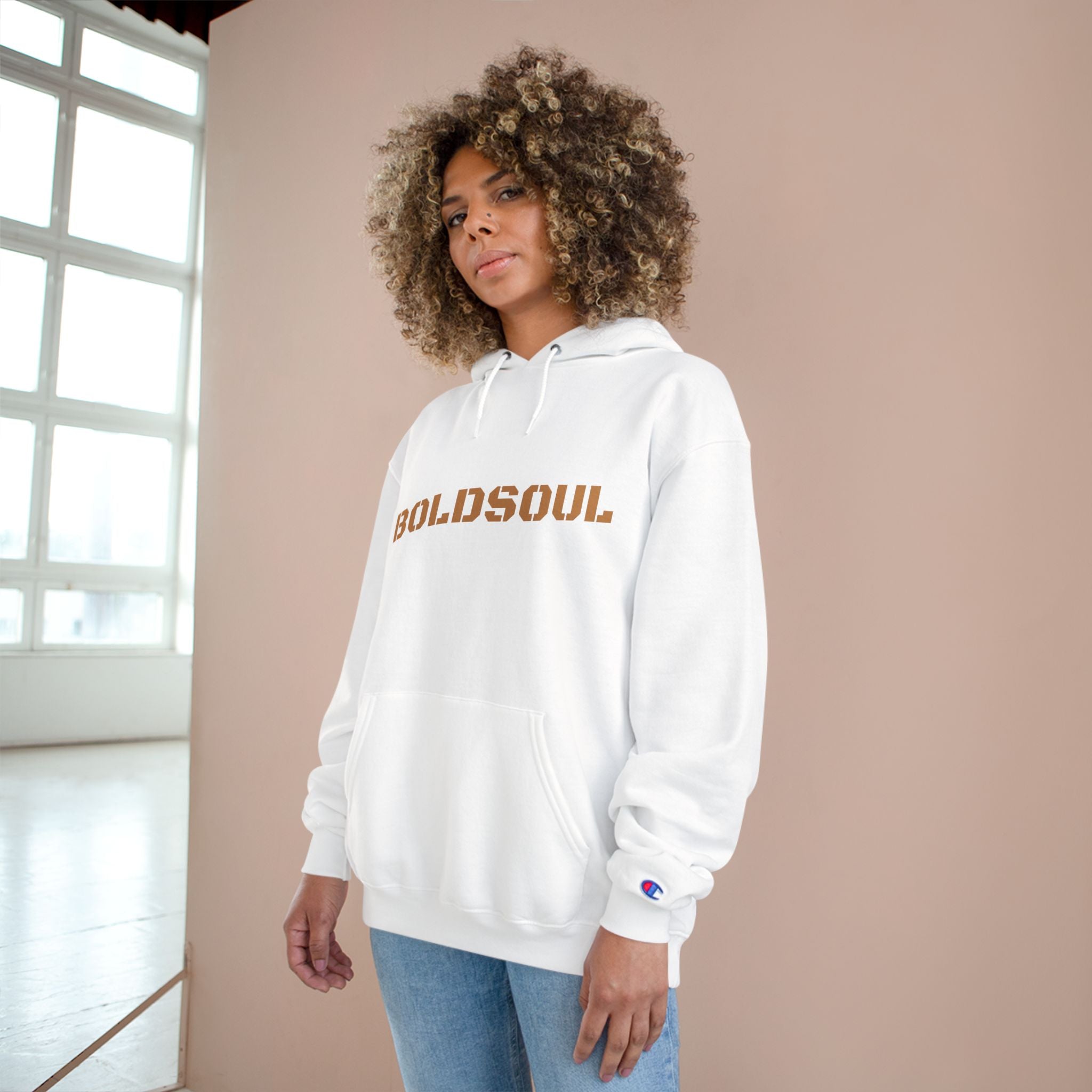 BoldSoul Hoodie — Minimalist Stencil Logo Pullover