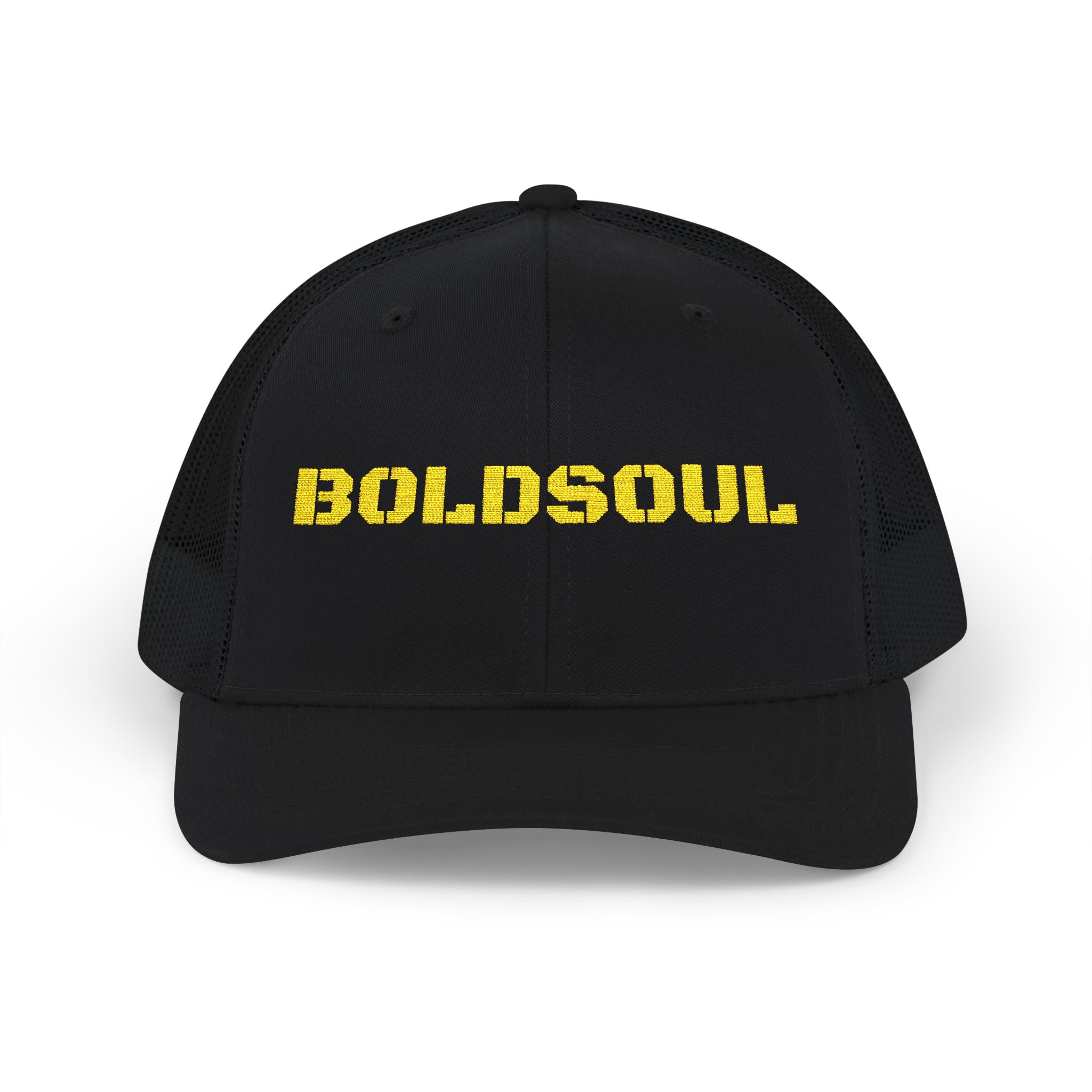 Boldsoul Trucker Cap — Retro Distressed Logo Snapback