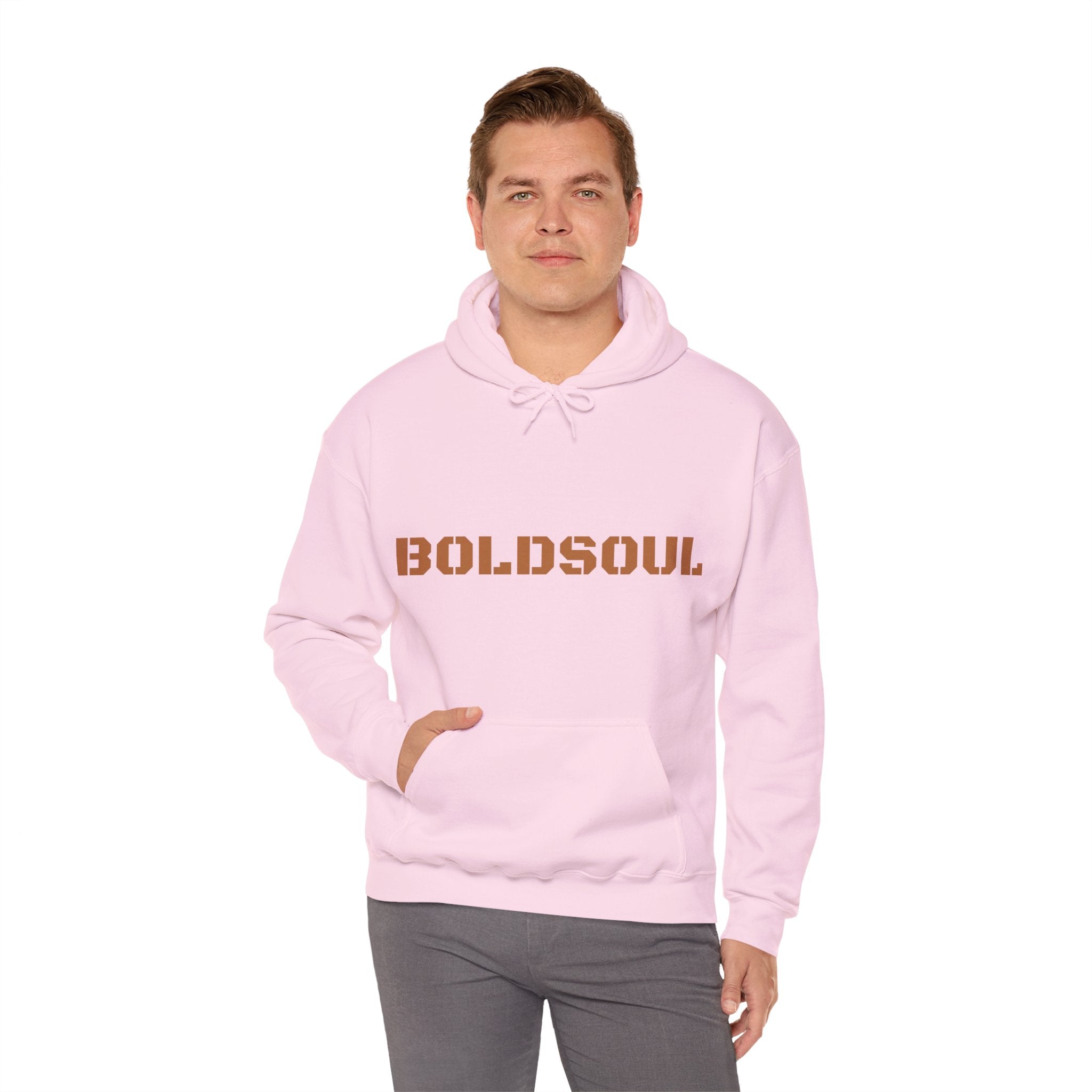 Lion Roar Hoodie — "BOLDSOUL" Graphic Pullover for Courage & Confidence