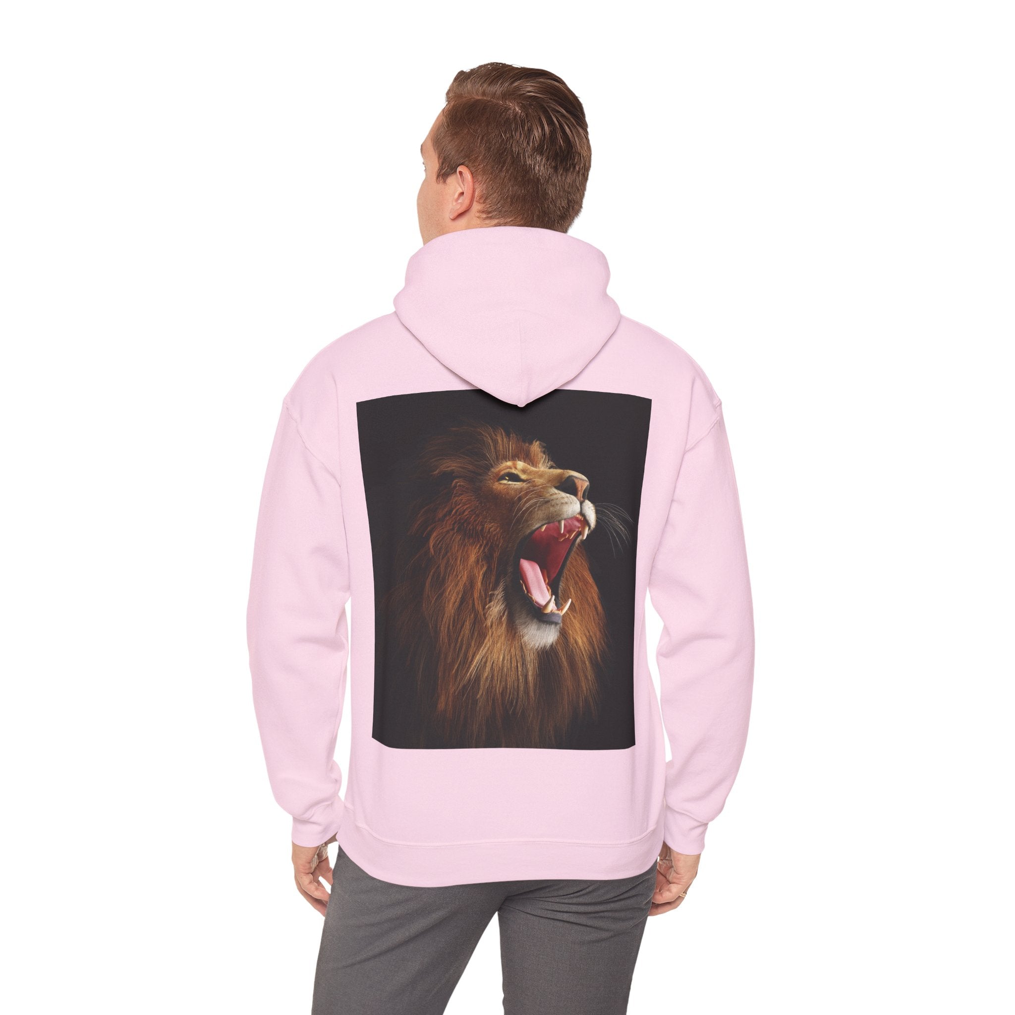 Lion Roar Hoodie — "BOLDSOUL" Graphic Pullover for Courage & Confidence