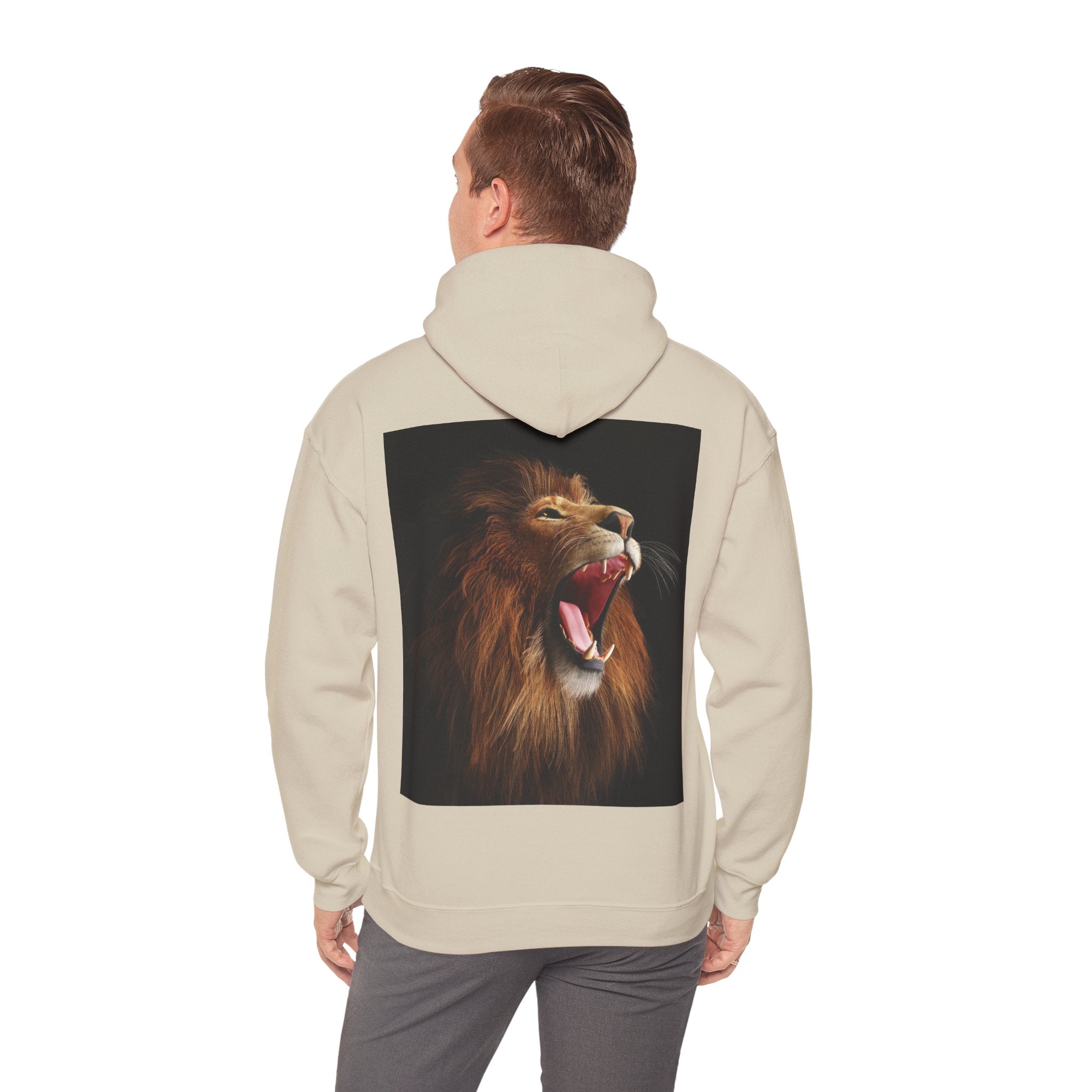 Lion Roar Hoodie — "BOLDSOUL" Graphic Pullover for Courage & Confidence