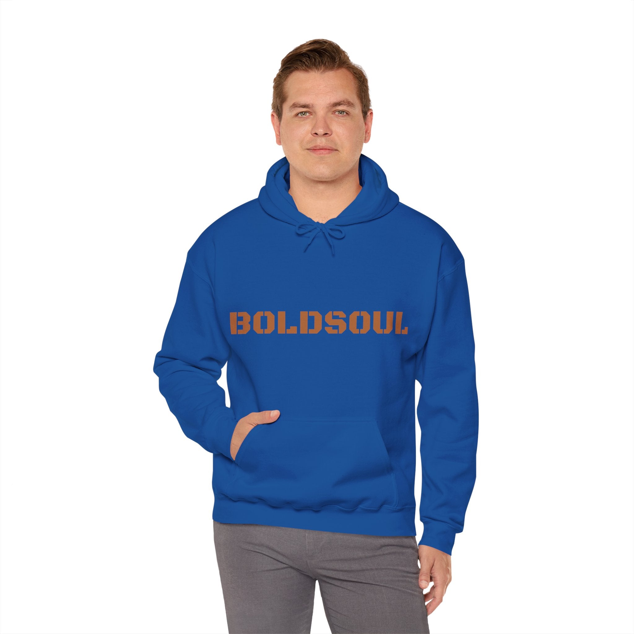 Lion Roar Hoodie — "BOLDSOUL" Graphic Pullover for Courage & Confidence
