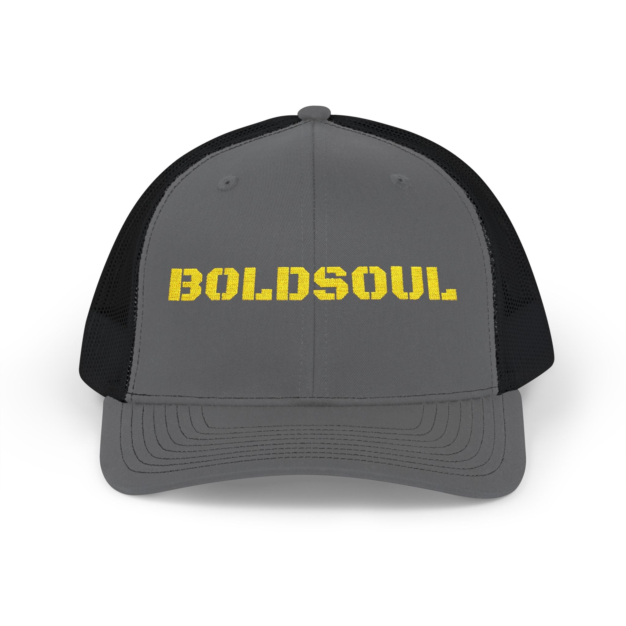 Boldsoul Trucker Cap — Retro Distressed Logo Snapback