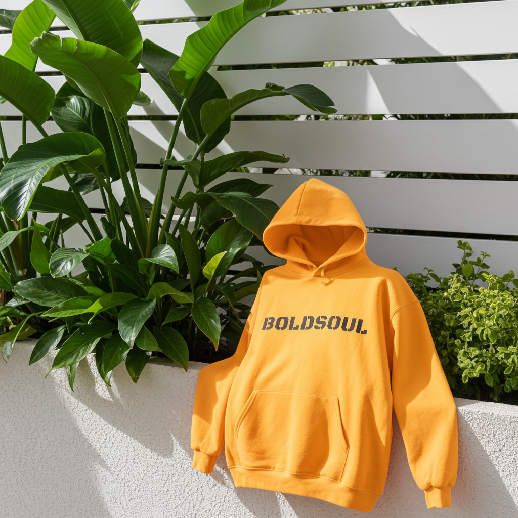 BoldSoul Hoodie — Minimalist Stencil Logo Pullover